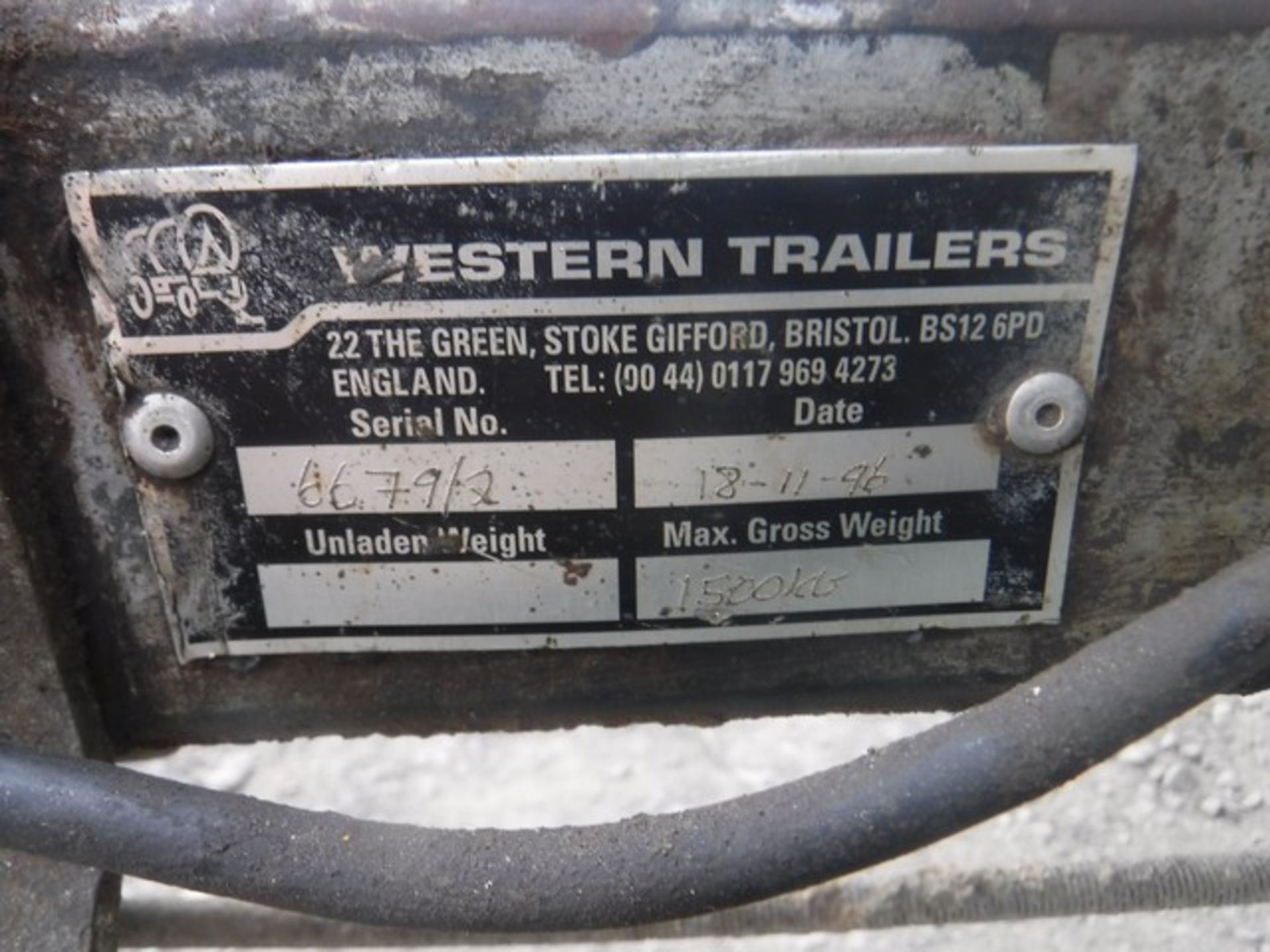 1996 WESTERN towable pressure washer S/N 66/79/2 - Image 4 of 4