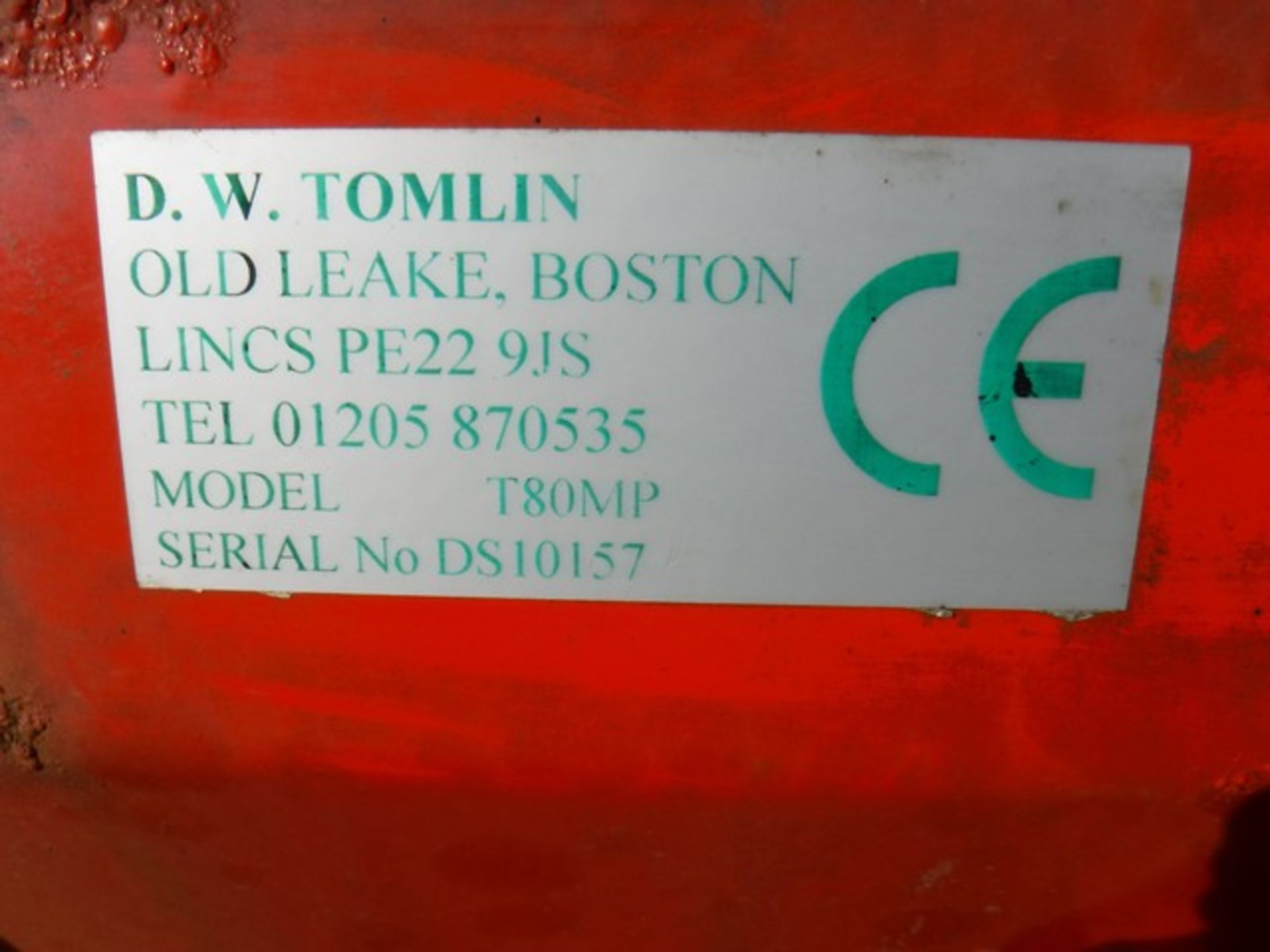 DW Tomlin PTO driven gritter 3 point mounting for Kubota tractor spares or repair - Bild 3 aus 3