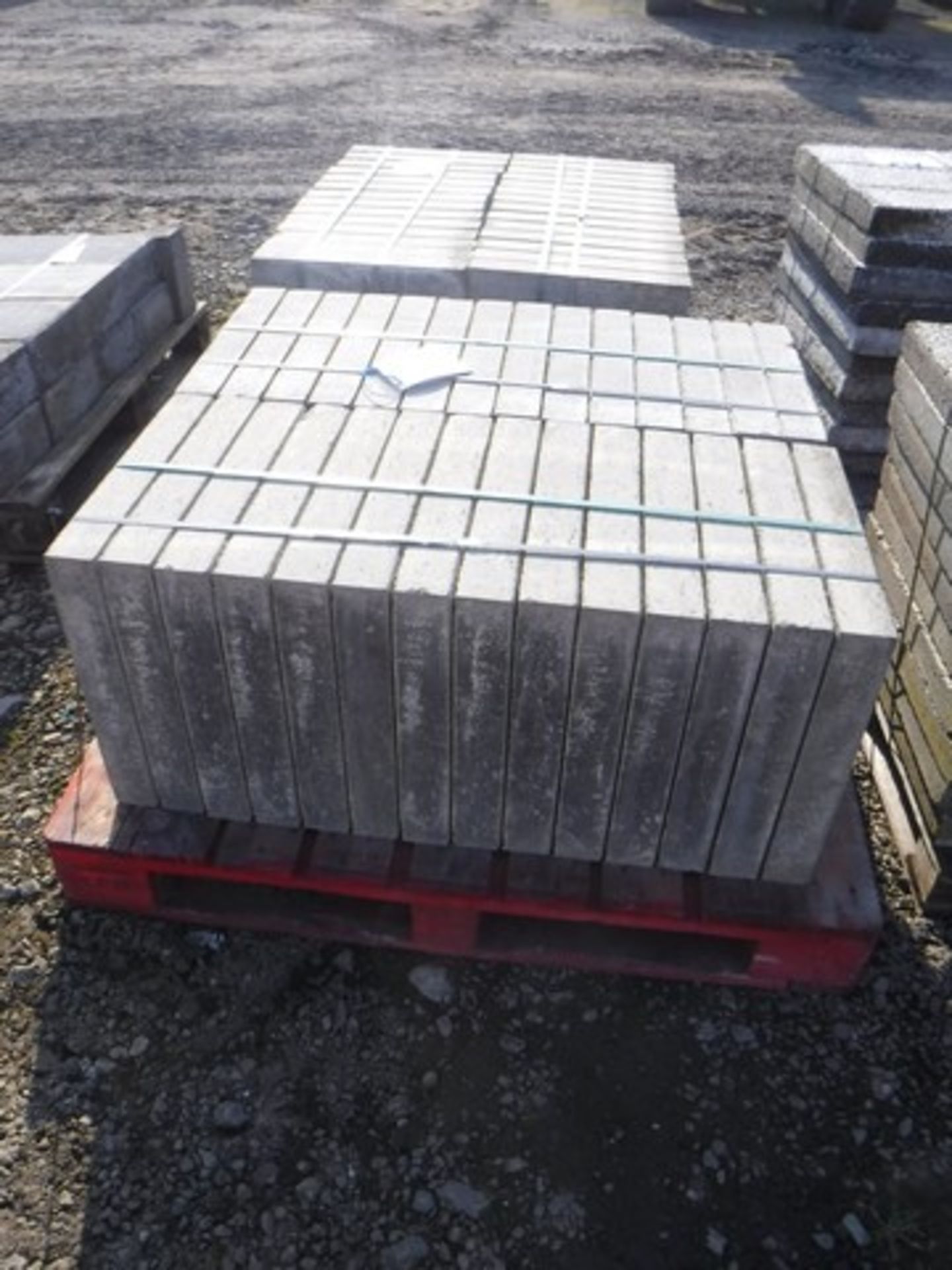 Chamfered grey slabs 450 x 450 x 70 (approx 56)