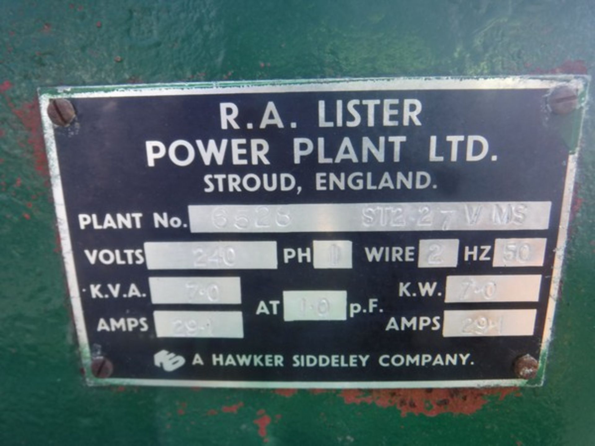 LISTER Startmatic diesel generator - Image 4 of 4