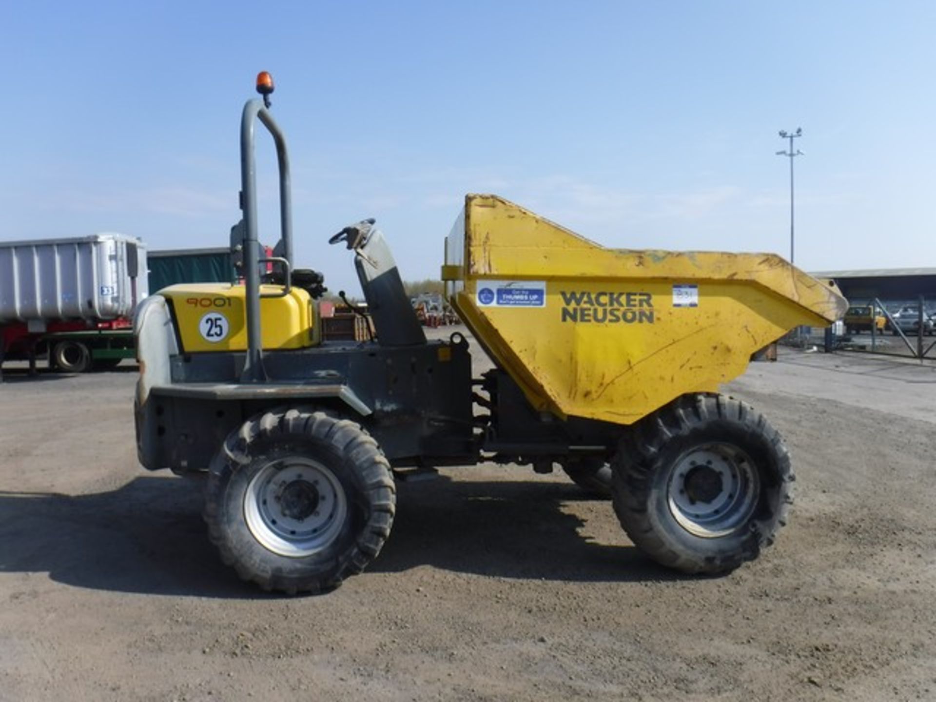 2012 WACKER NEUSON 9001 9 ton dumper, 1883hrs (not verified) S/N PAL00168 - Bild 3 aus 7