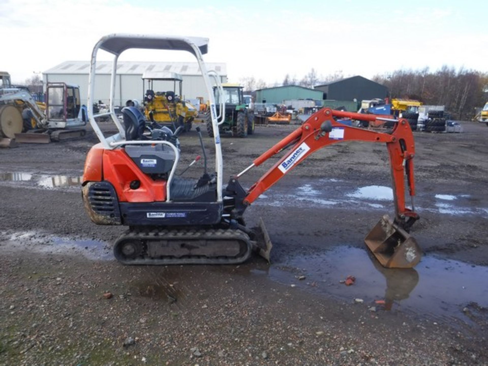 KUBOTA KX36 c/w rubber tracks 3675 hrs (not verified) SN - WKFRGB0037056784 - Bild 4 aus 12