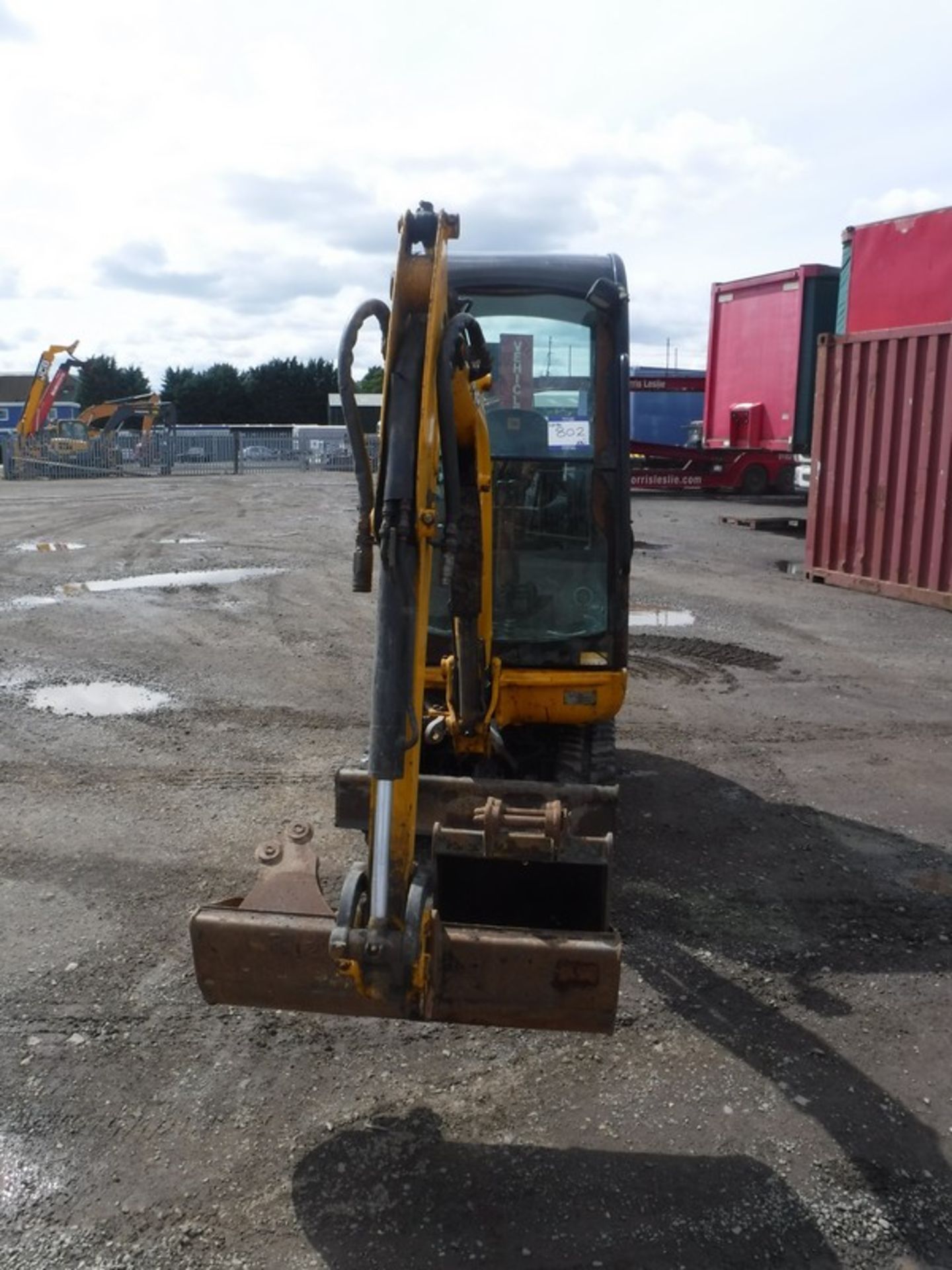 2011 JCB 8018 excavator c/w 3 buckets. 2237 hrs. S/N02052006. Asset No 754S013 - Image 2 of 6