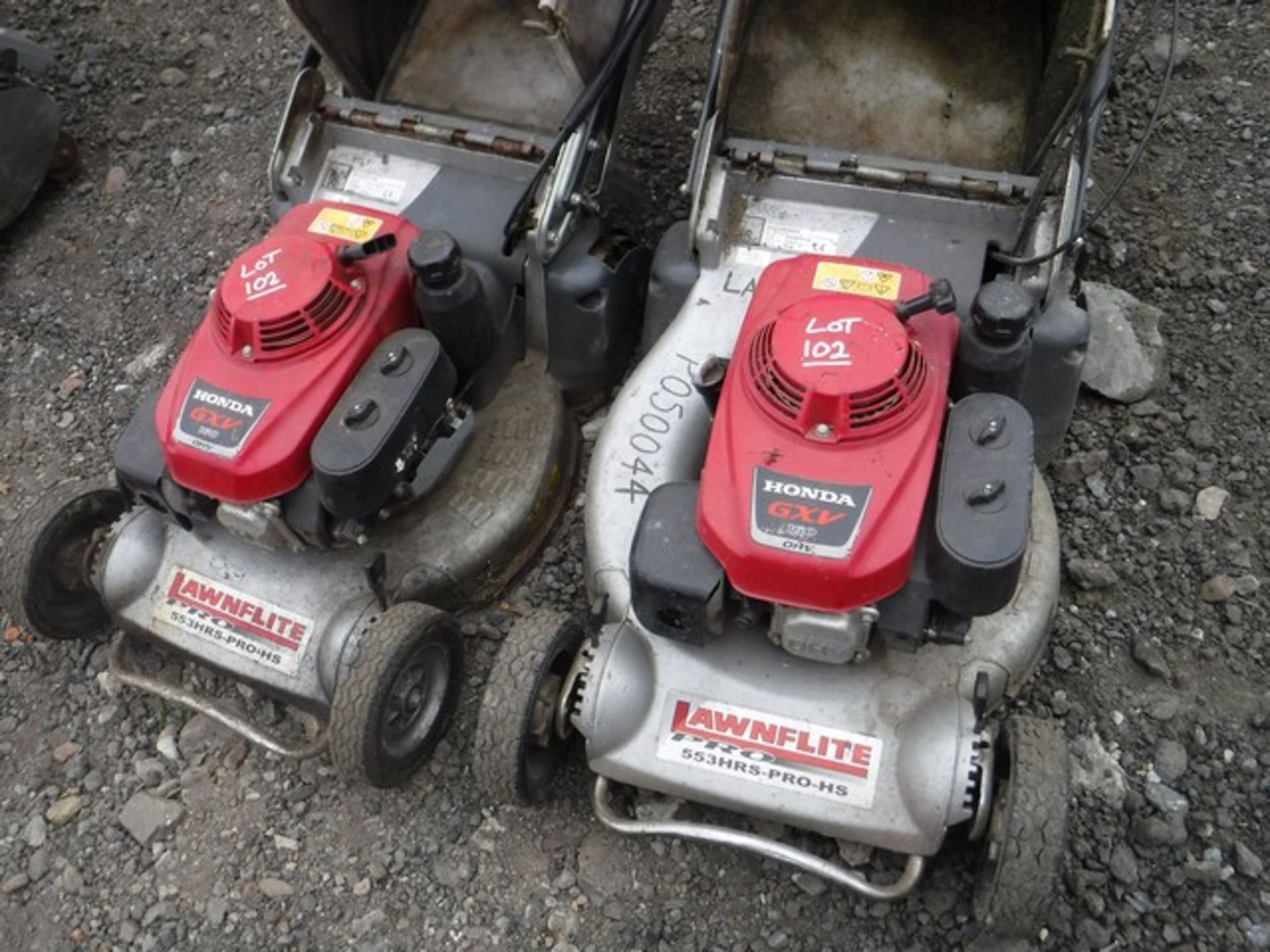 HONDA GXV160 petrol lawnmower x 2