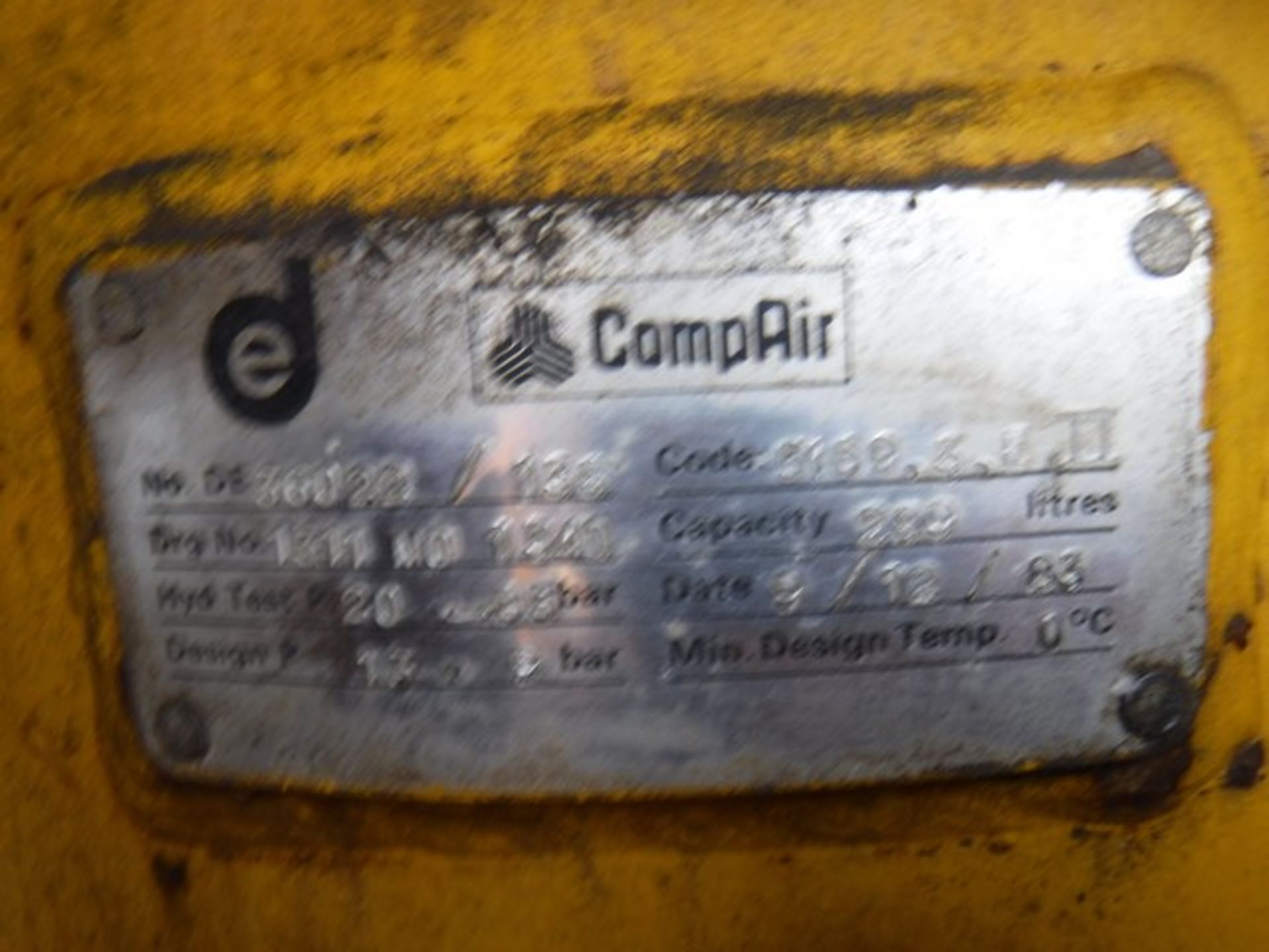 Air compressor, Large white/blue 600CFM - Image 7 of 8