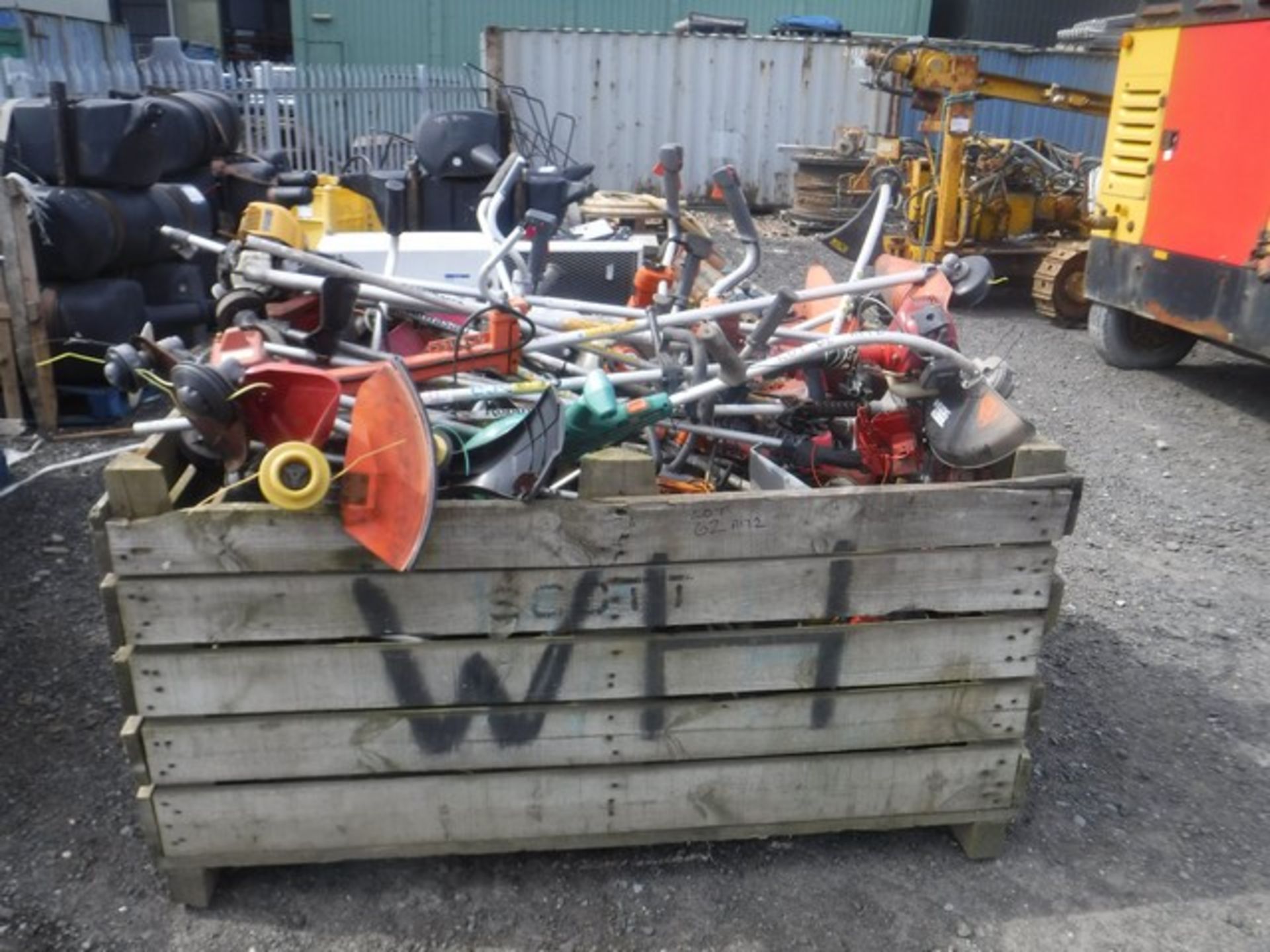 Mixed box of strimmers includinging box for spares or repairs