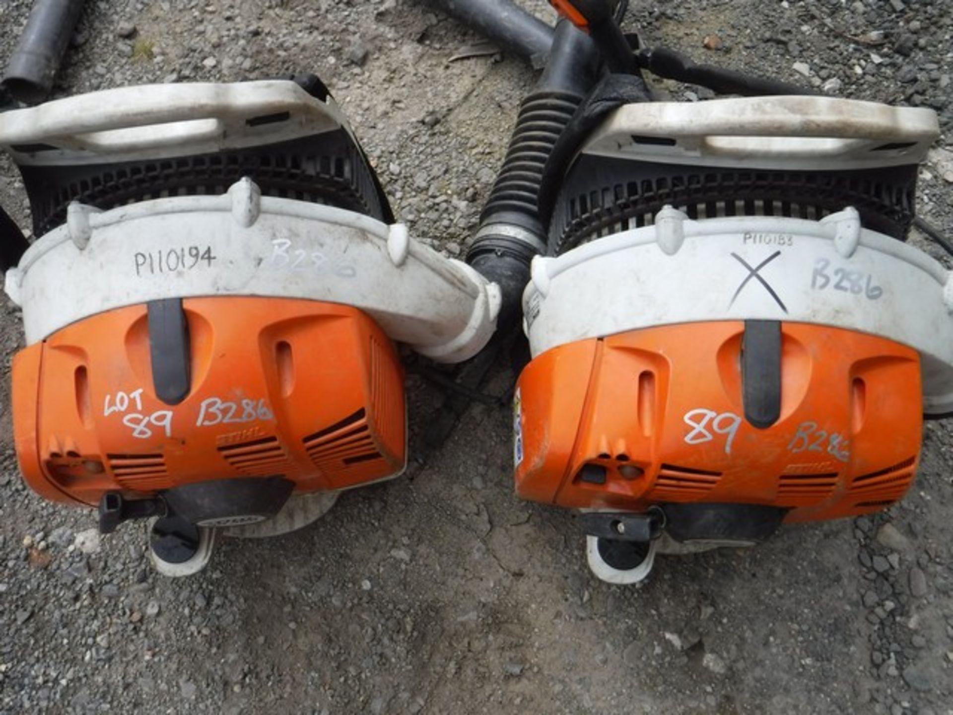 STIHL BR350 leafblowers x 2 - Image 3 of 3