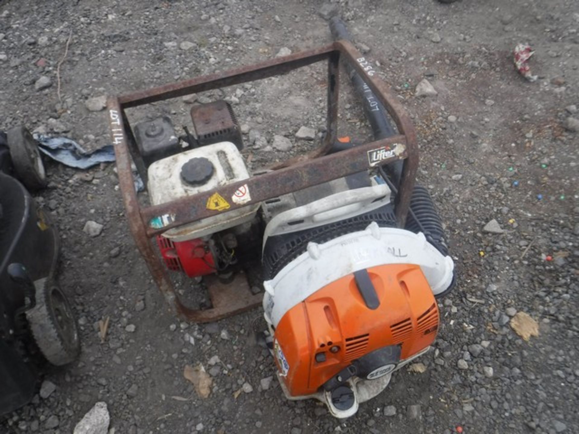 HONDA petrol generator &amp; STIHL BR350 leaf blower