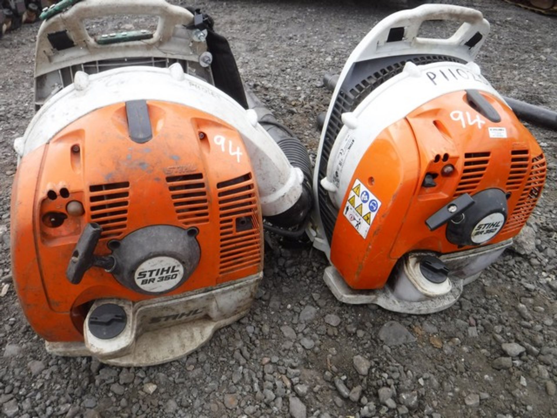 STIHL BR350 leaf blowers x 2 - Image 2 of 3