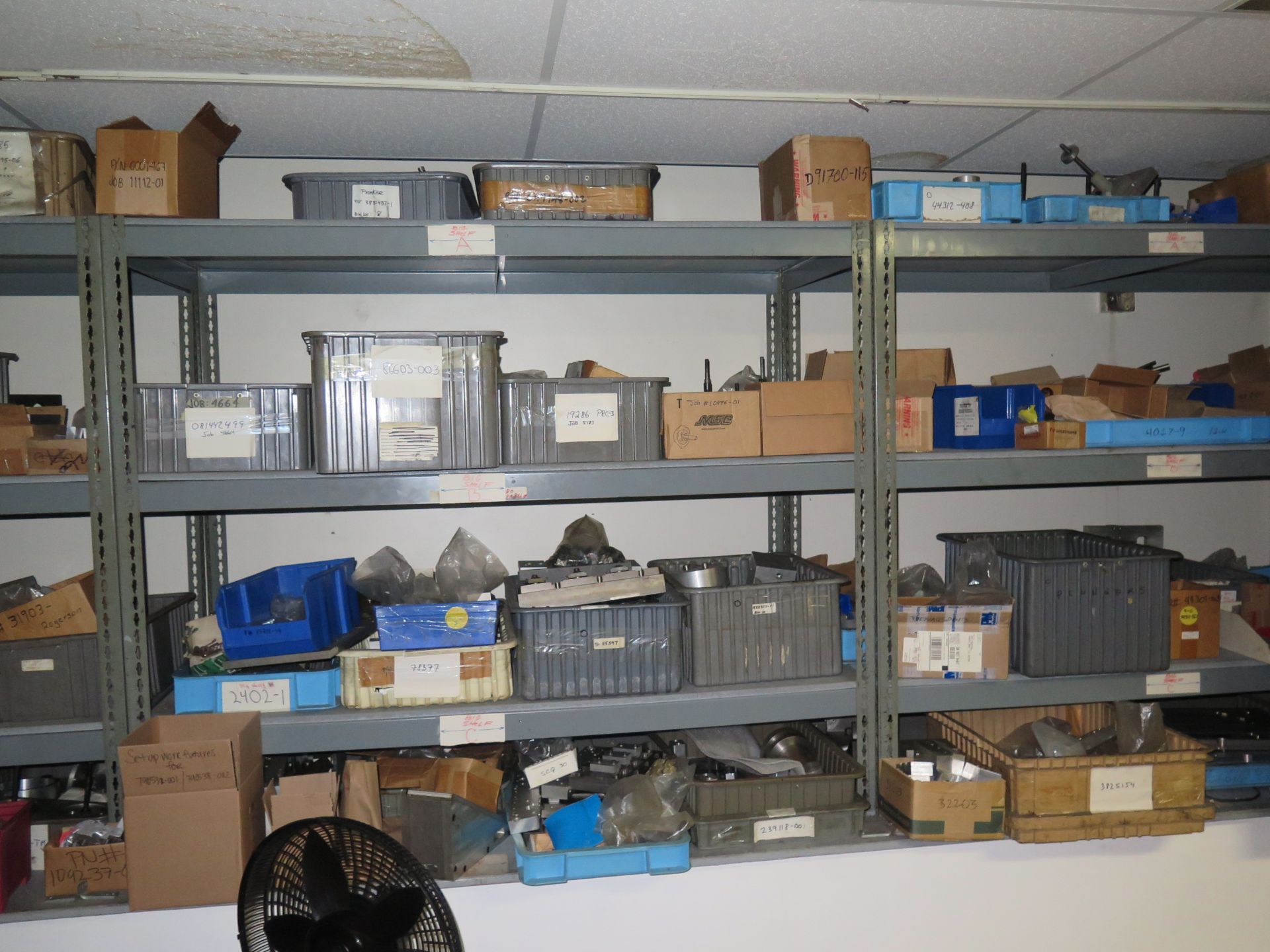 ALUMINUM, STAINLESS AND STEELS W/ BINS AND SHELVING (MUST TAKE ALL) - Image 11 of 12