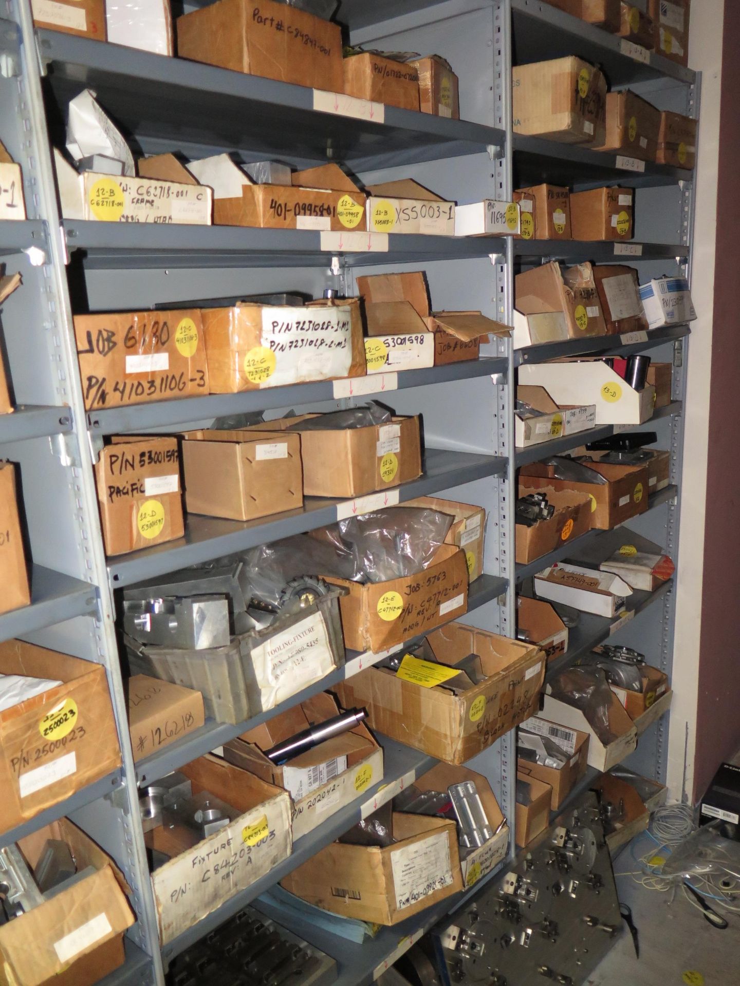 ALUMINUM, STAINLESS AND STEELS W/ BINS AND SHELVING (MUST TAKE ALL) - Image 8 of 12