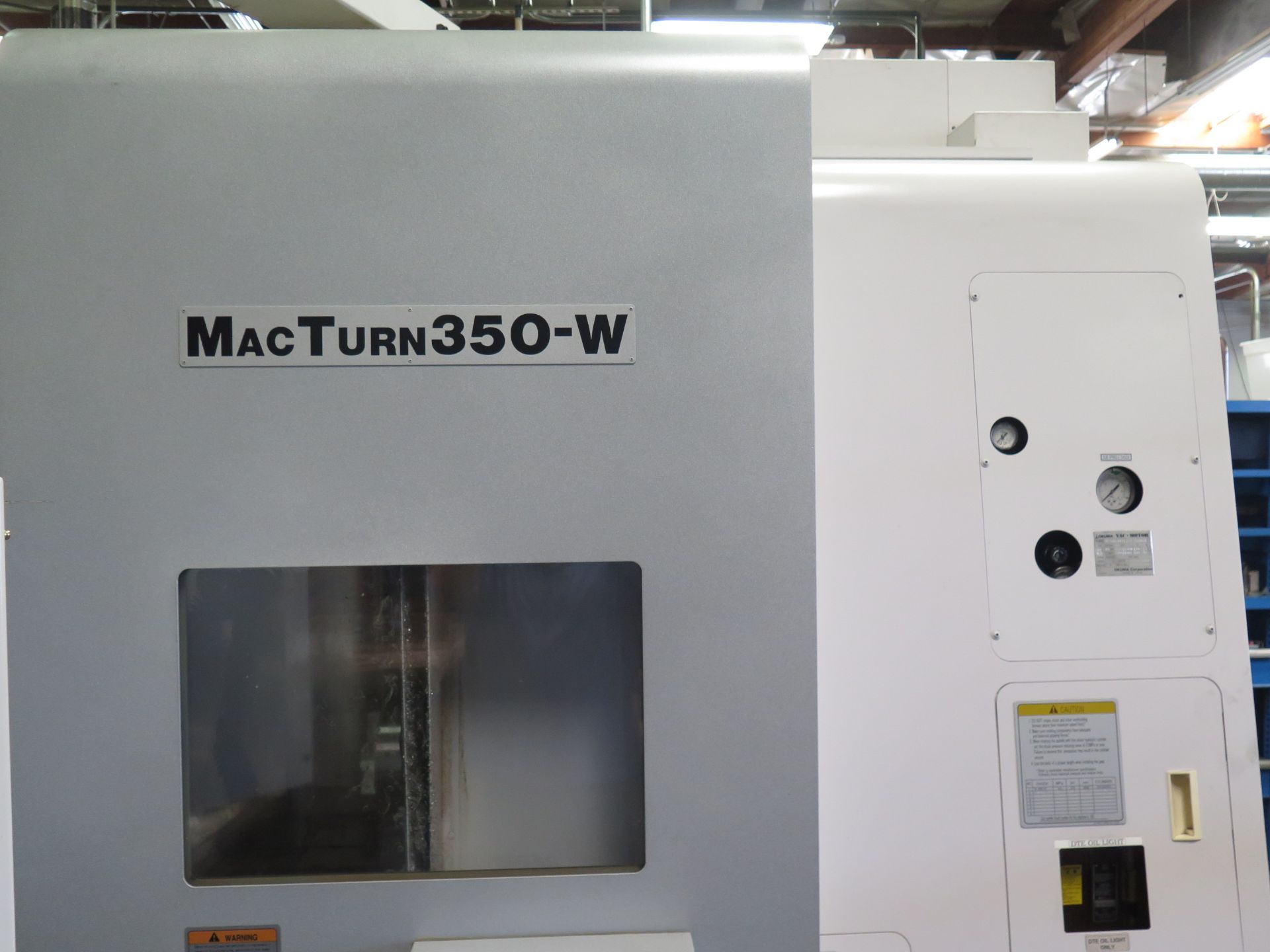 2008 OKUMA MACTURN 350-W MULTI-AXIS CNC TURNING CELL S/N 140120 W/ OKUMA OSP-P200L CONTROLS, HAND - Image 2 of 13