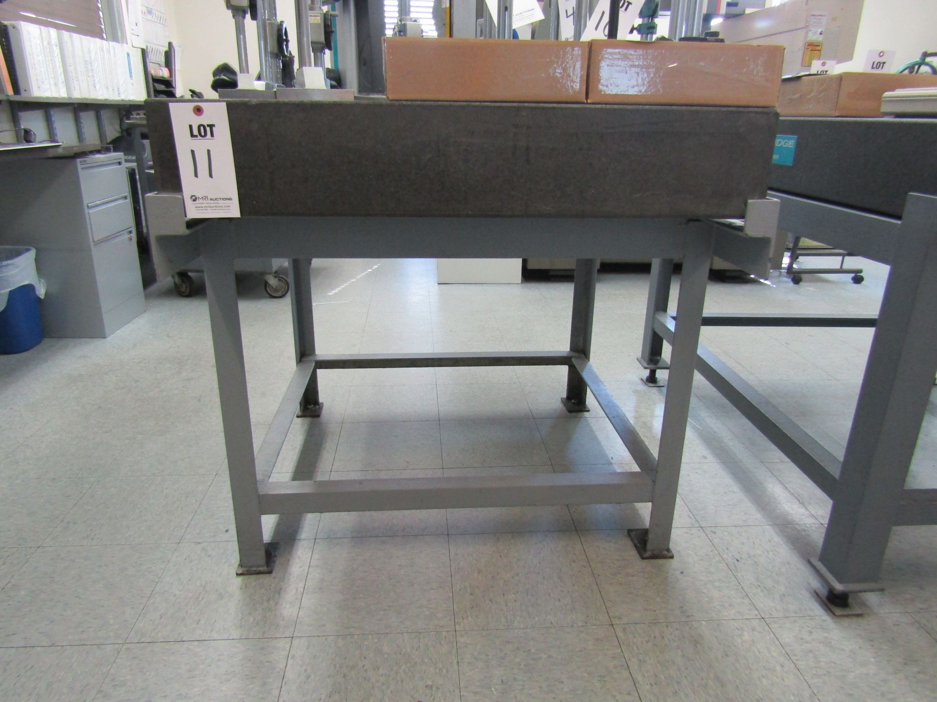 36" X 48" X 6 1/2" GRANITE SURFACE PLATE W/ STAND