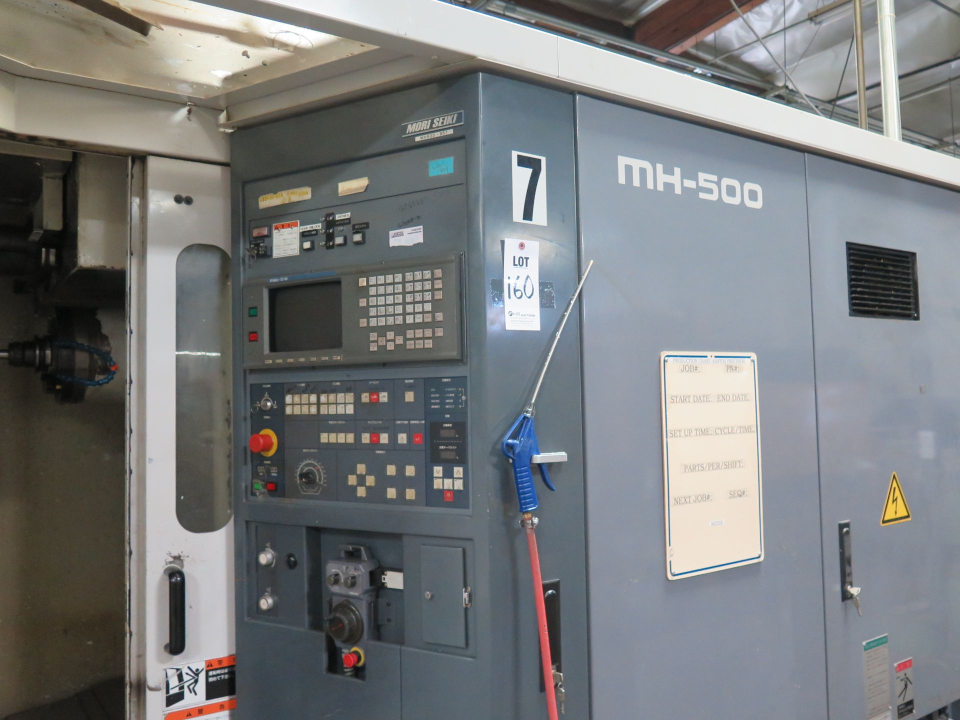 MORI SEIKI MH-500 12-PALLET 4-AXIS CNC HORIZONTAL MACHINING CENTER S/N 957 W/ MORI SEIKI MSC-516 - Image 11 of 14