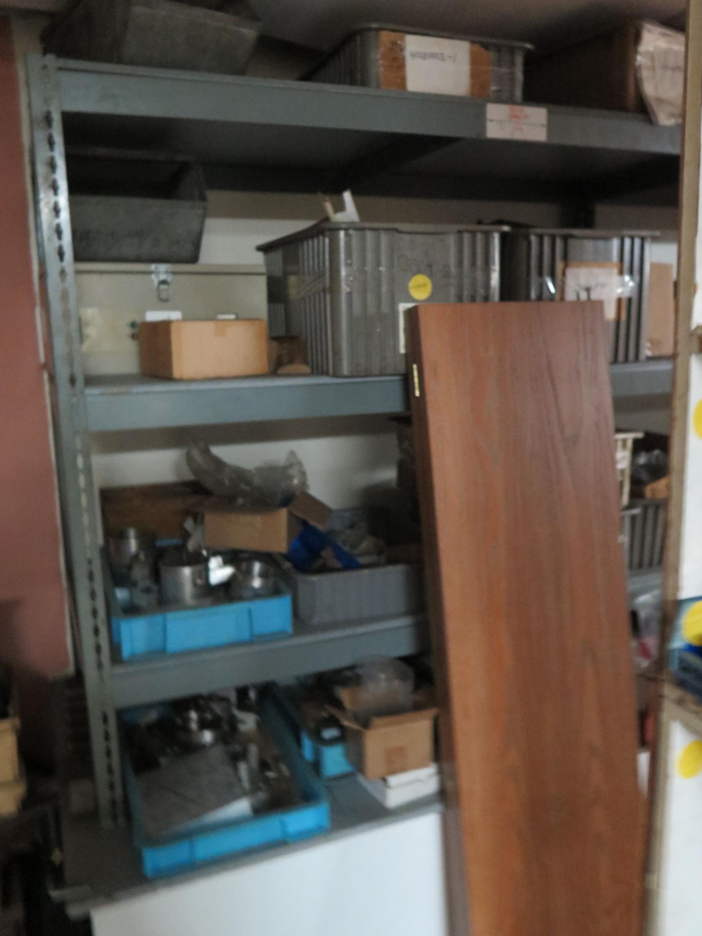ALUMINUM, STAINLESS AND STEELS W/ BINS AND SHELVING (MUST TAKE ALL) - Image 3 of 12