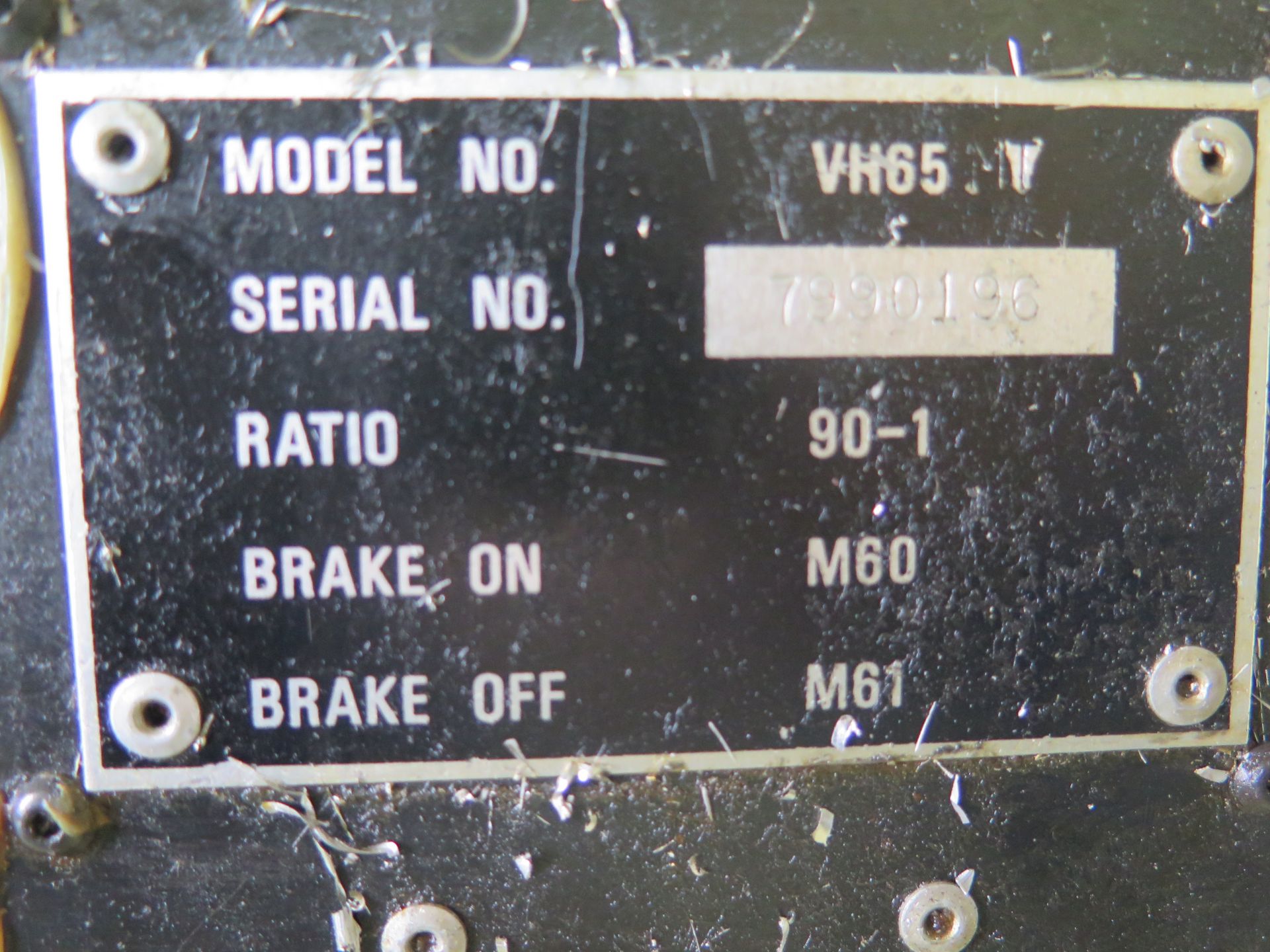 FADAL VH-65 6 ½” 4TH AXIS ROTARY HEAD W/ TOMBSTONE AND SUPPORT - Image 3 of 3