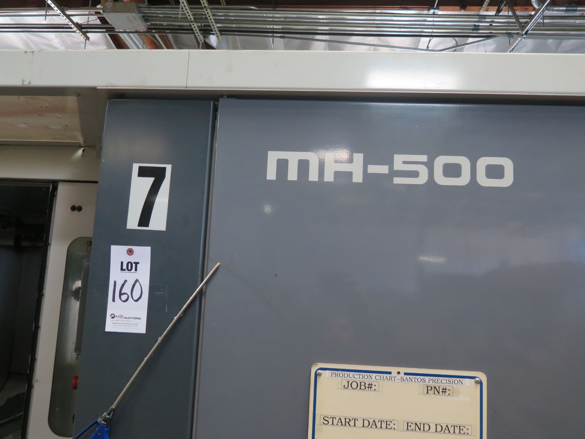MORI SEIKI MH-500 12-PALLET 4-AXIS CNC HORIZONTAL MACHINING CENTER S/N 957 W/ MORI SEIKI MSC-516 - Image 2 of 14