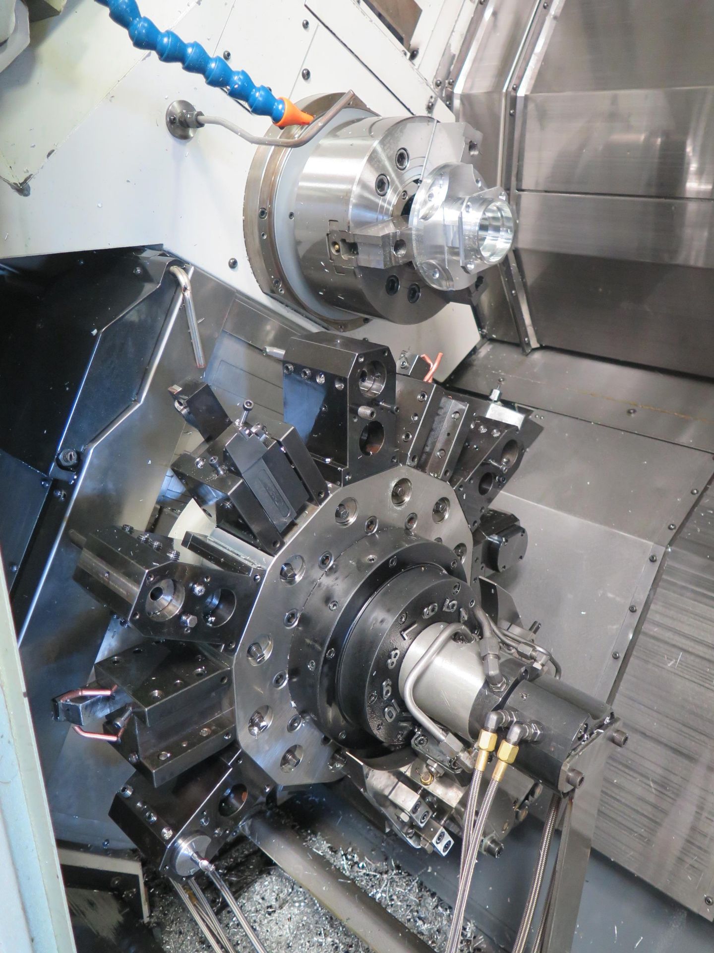 2008 OKUMA MACTURN 350-W MULTI-AXIS CNC TURNING CELL S/N 140120 W/ OKUMA OSP-P200L CONTROLS, HAND - Image 5 of 13