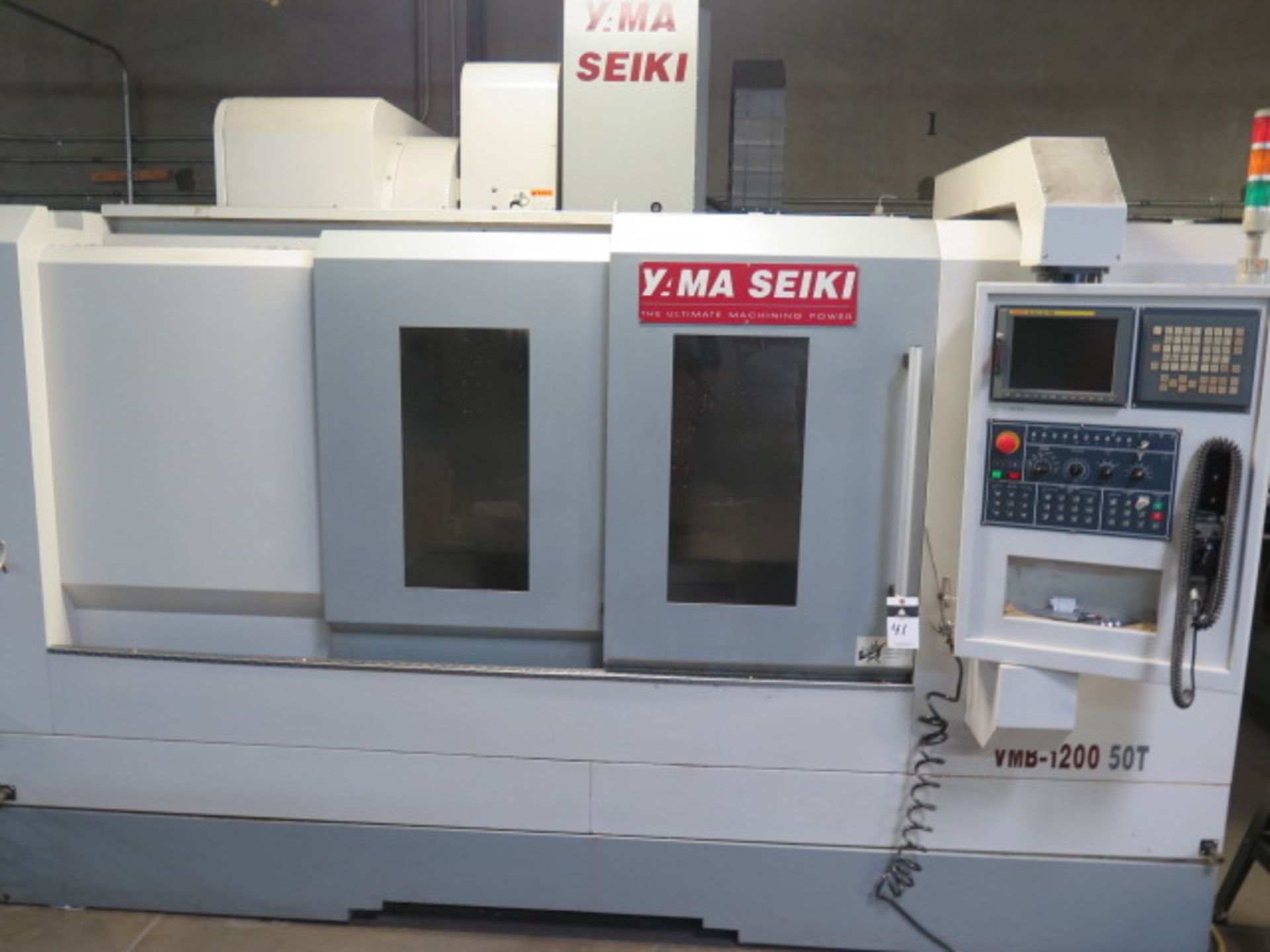 2007 Yama Seiki VMB-1200 50T 4-Axis CNC Vertical Machining Center s/n 7122 w/ Fanuc Series 18i-MB