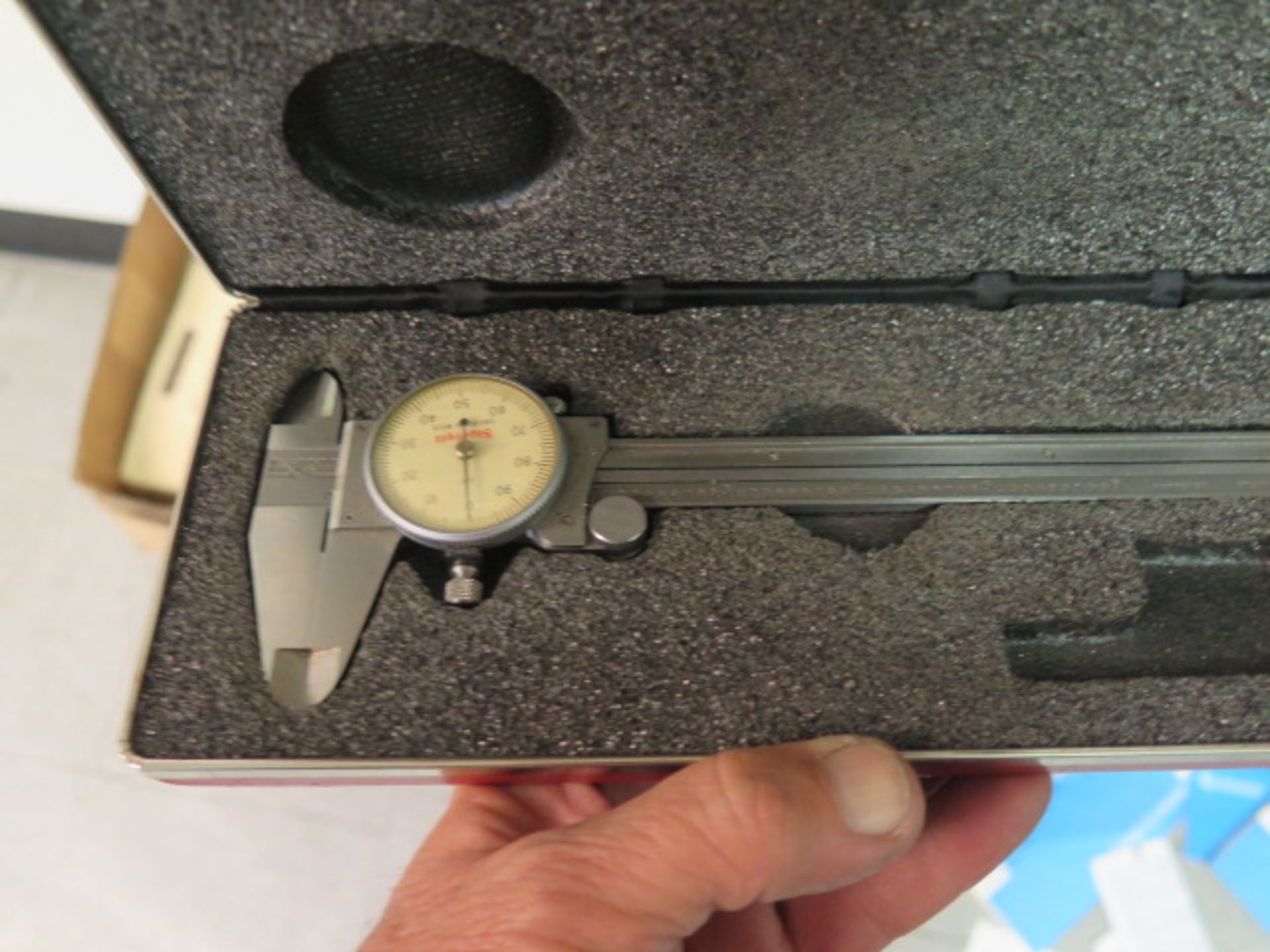 Mitutoyo and Starrett 6" and 8" Dial Calipers (6) - Image 3 of 5