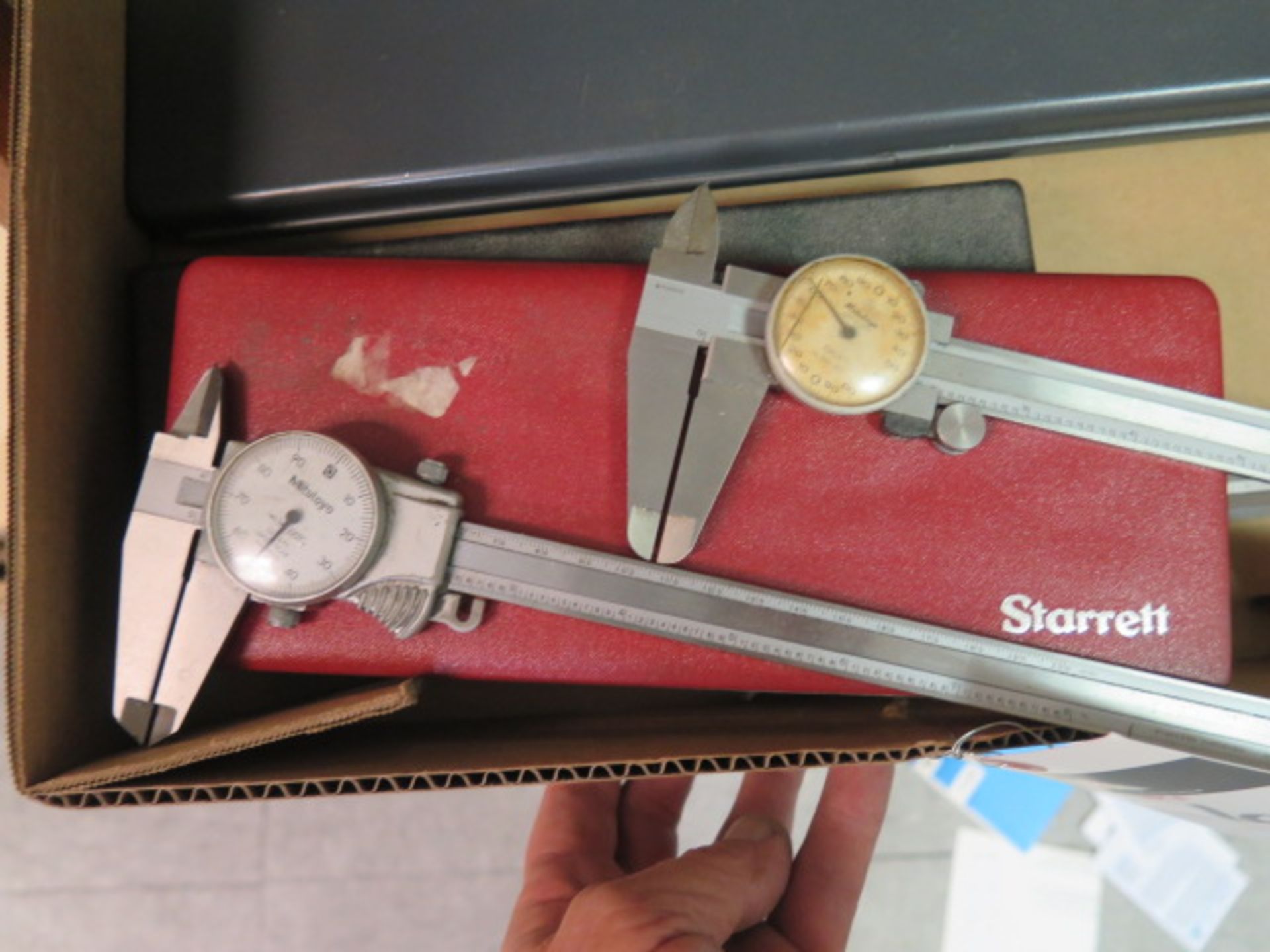 Mitutoyo and Starrett 6" and 8" Dial Calipers (6) - Image 4 of 5