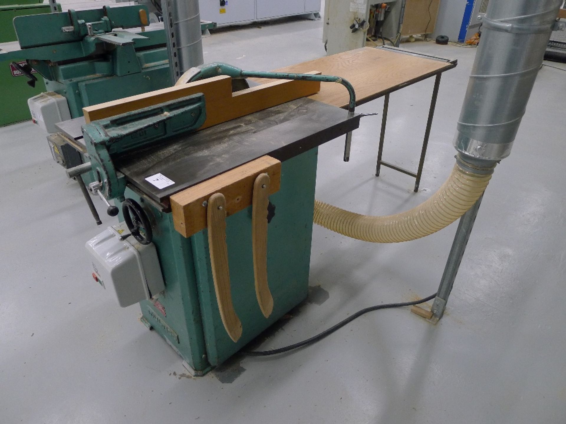 1 circular saw bench by Multico type A3, s/n 3876, 3ph, with rear feed support table. This saw has - Image 5 of 6