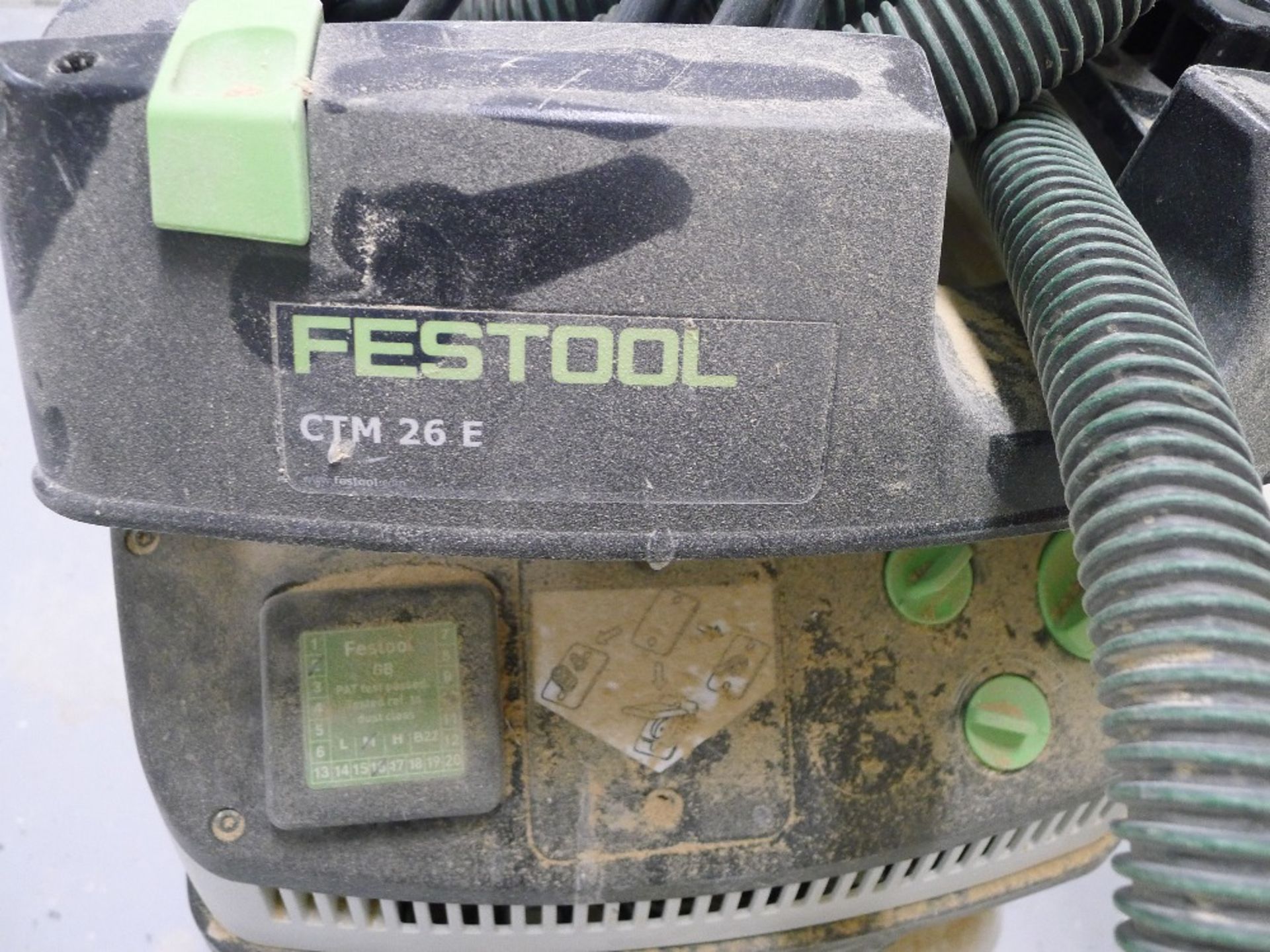 1 mobile dust extractor by Festool type CTM26E with a Tex central vacuum random orbital sander – - Image 2 of 3