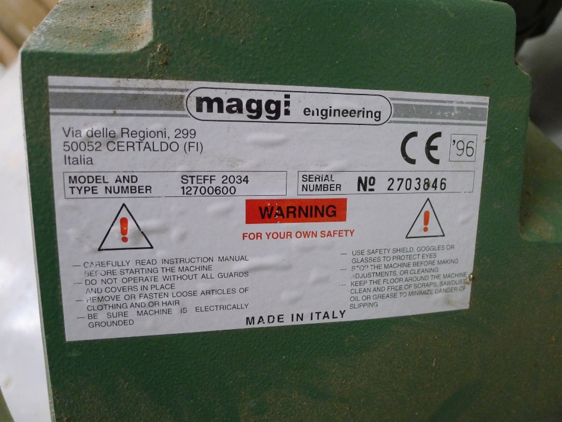 1 power feed unit by Maggi type Steff 2034/38 - Image 2 of 2