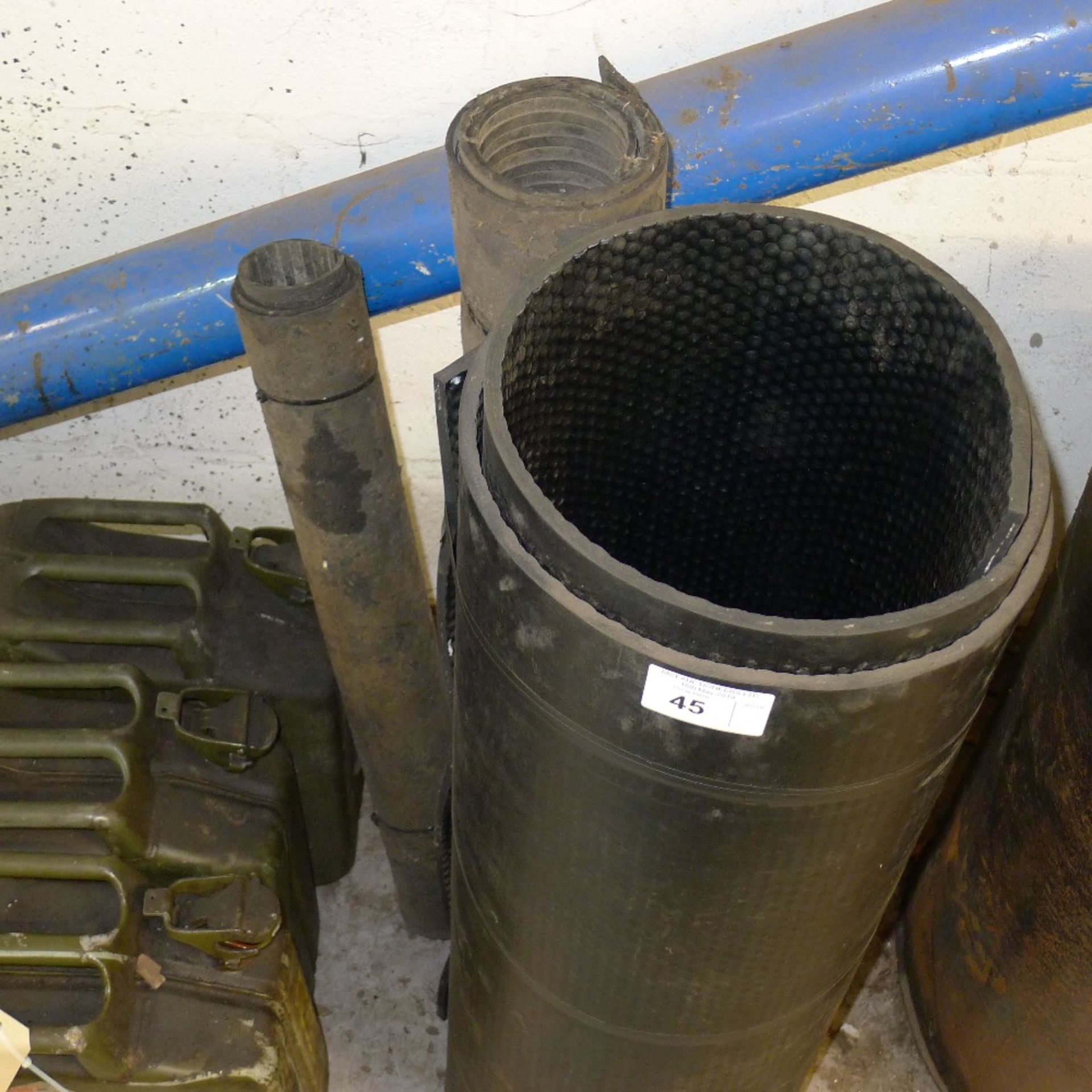 3 Jerry cans and 3 rolls of rubber matting (1 large and 2 small) - Image 2 of 2