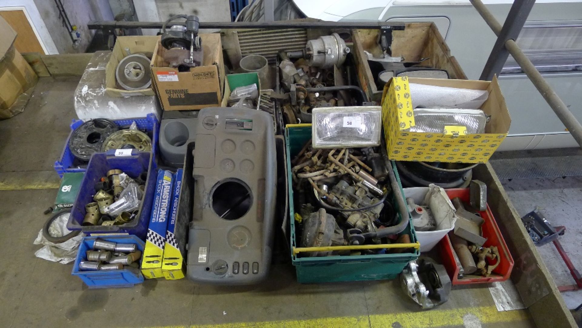 A quantity of various items including commercial vehicle spares etc. Not practical to list in