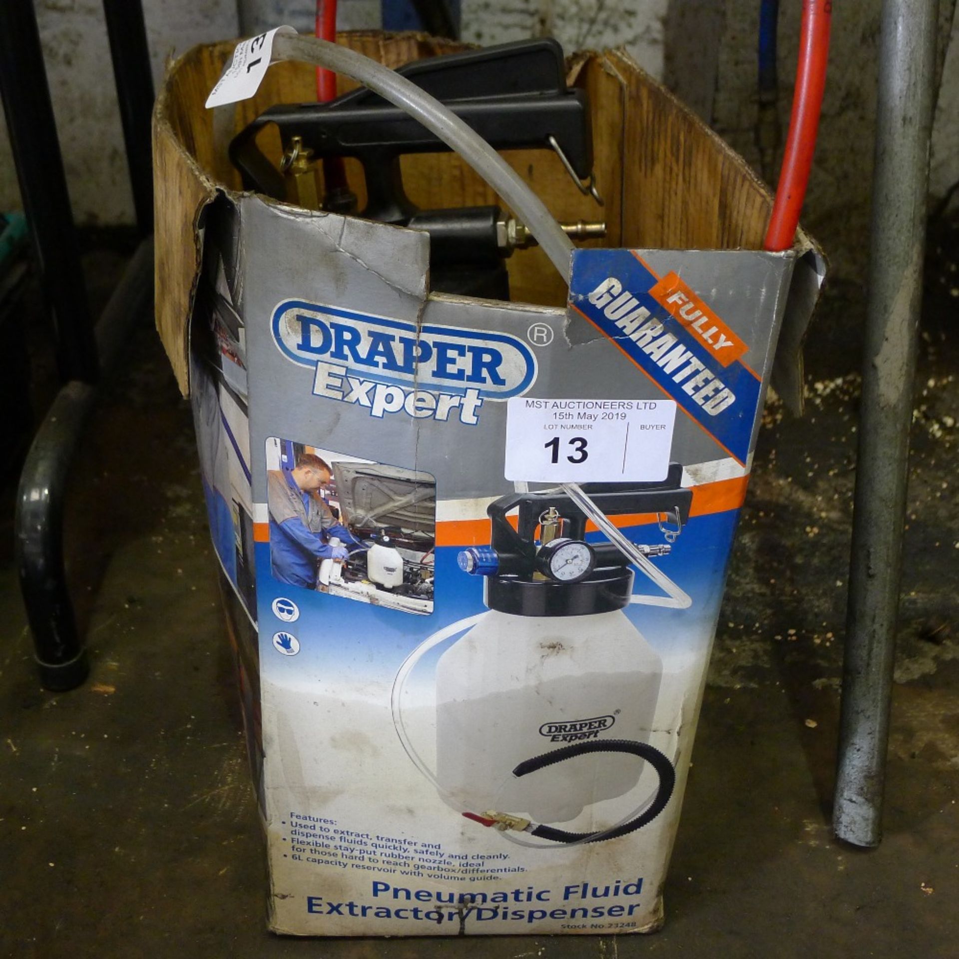 1 Draper pneumatic fluid extractor / dispenser type 23248