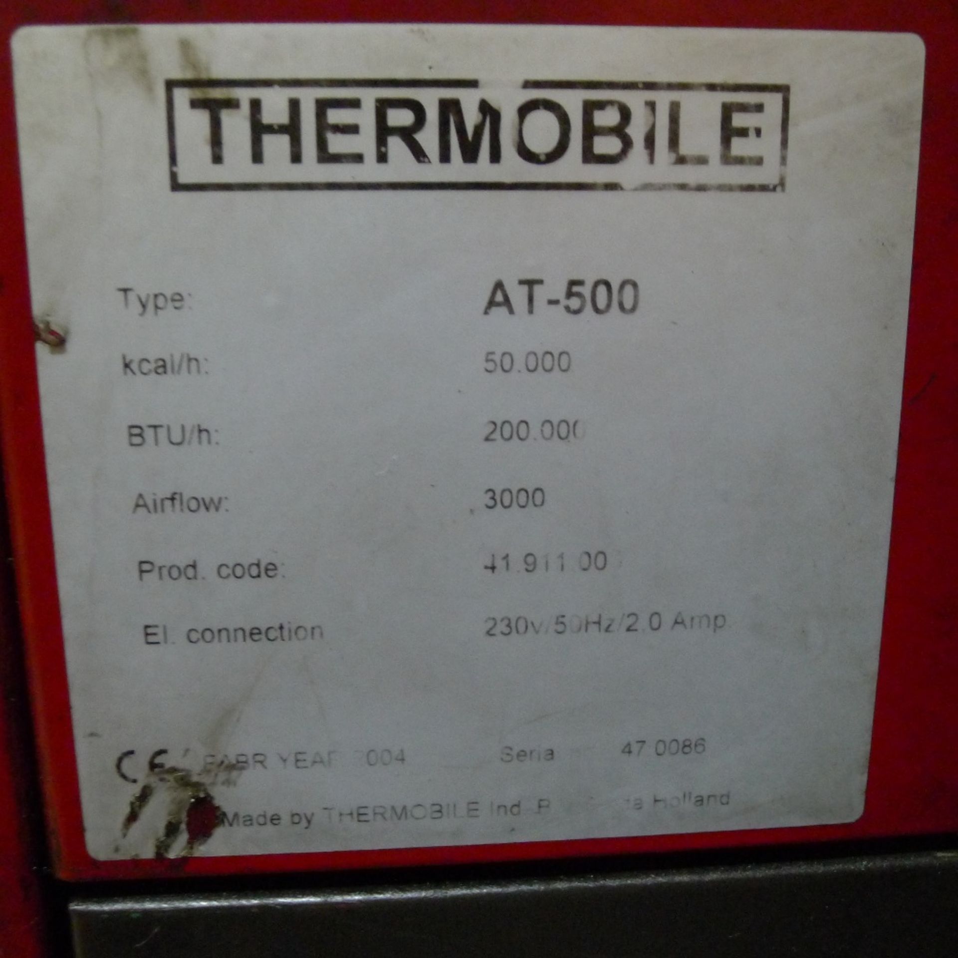 1 used oil burning heater by Thermobile type AT-500 (will burn kerosene) - Image 2 of 5