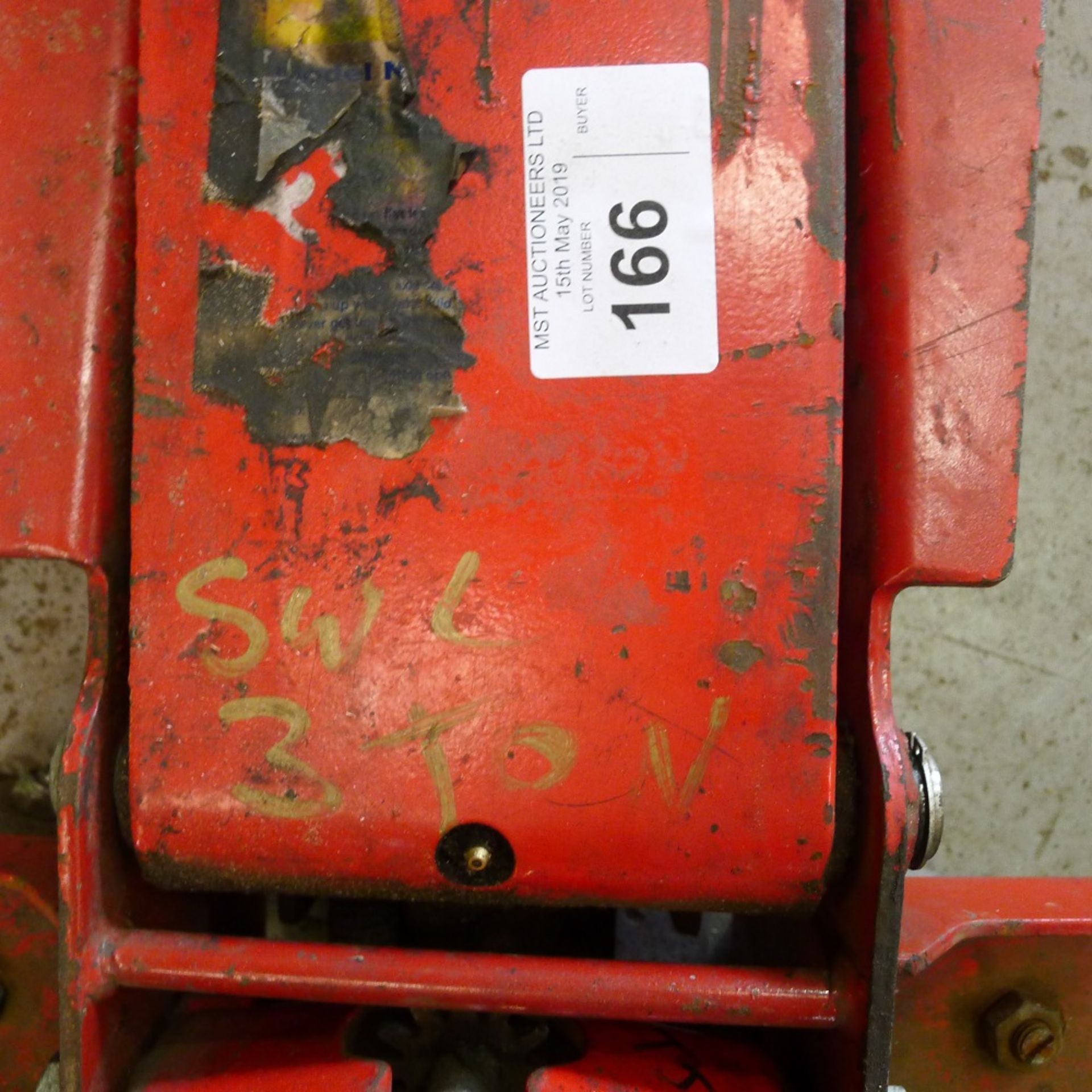 1 trolley jack believed to be 3 ton capacity – no make visible - Image 2 of 2
