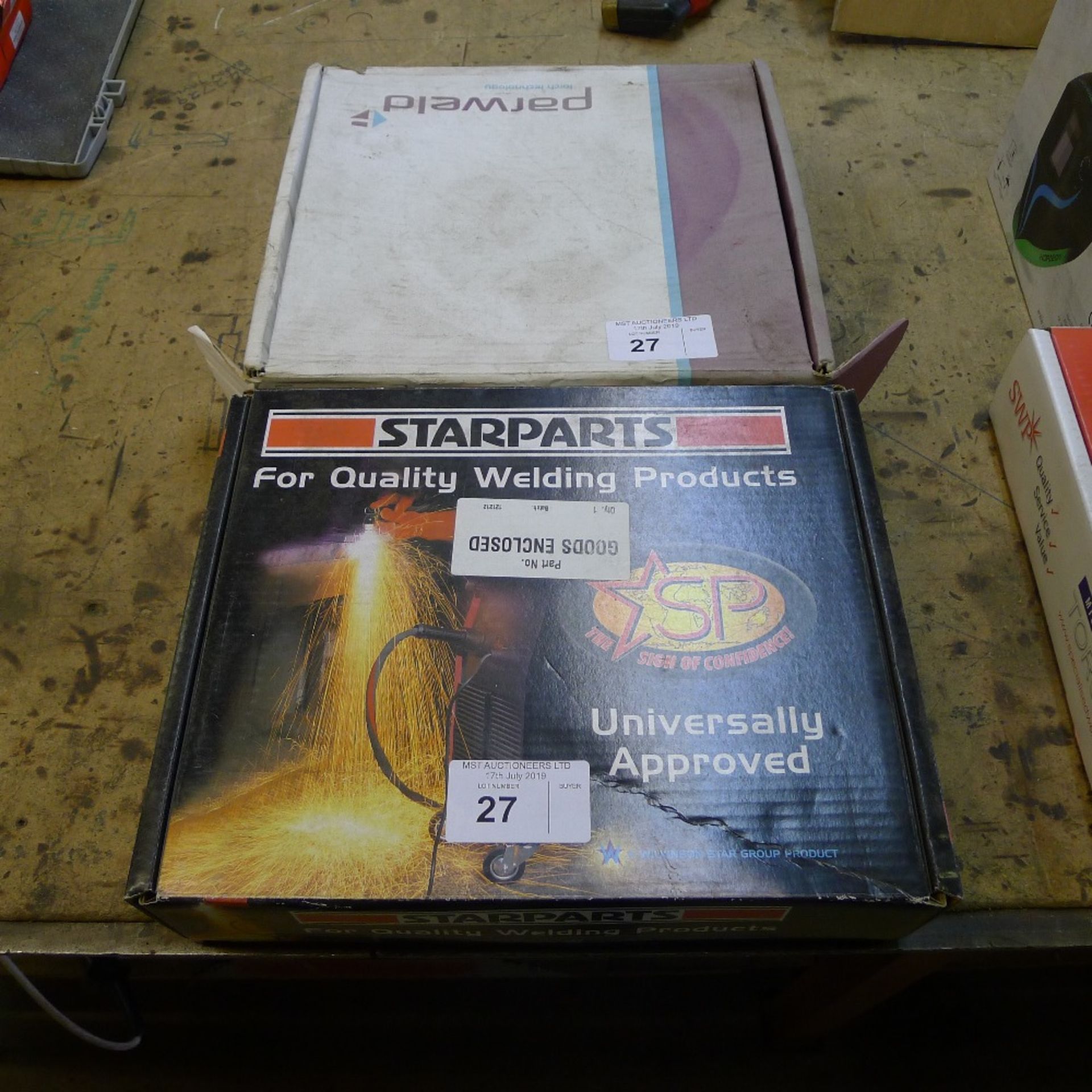 1 welding torch by Starparts and 1 welding torch by Parweld