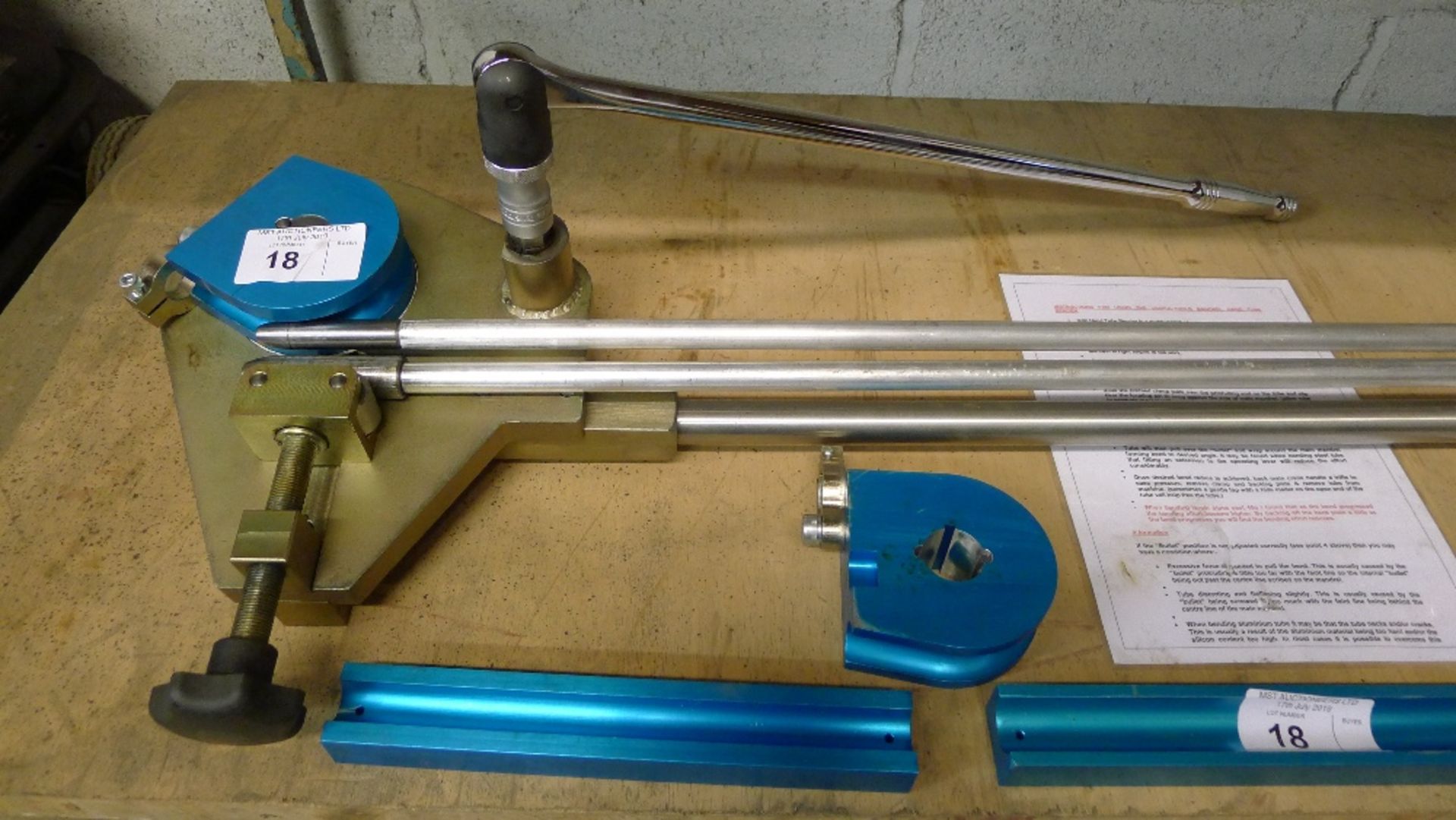 1 MK5 “bullet” type mandrel tube bender by Useful Tools with various accessories - Image 3 of 5