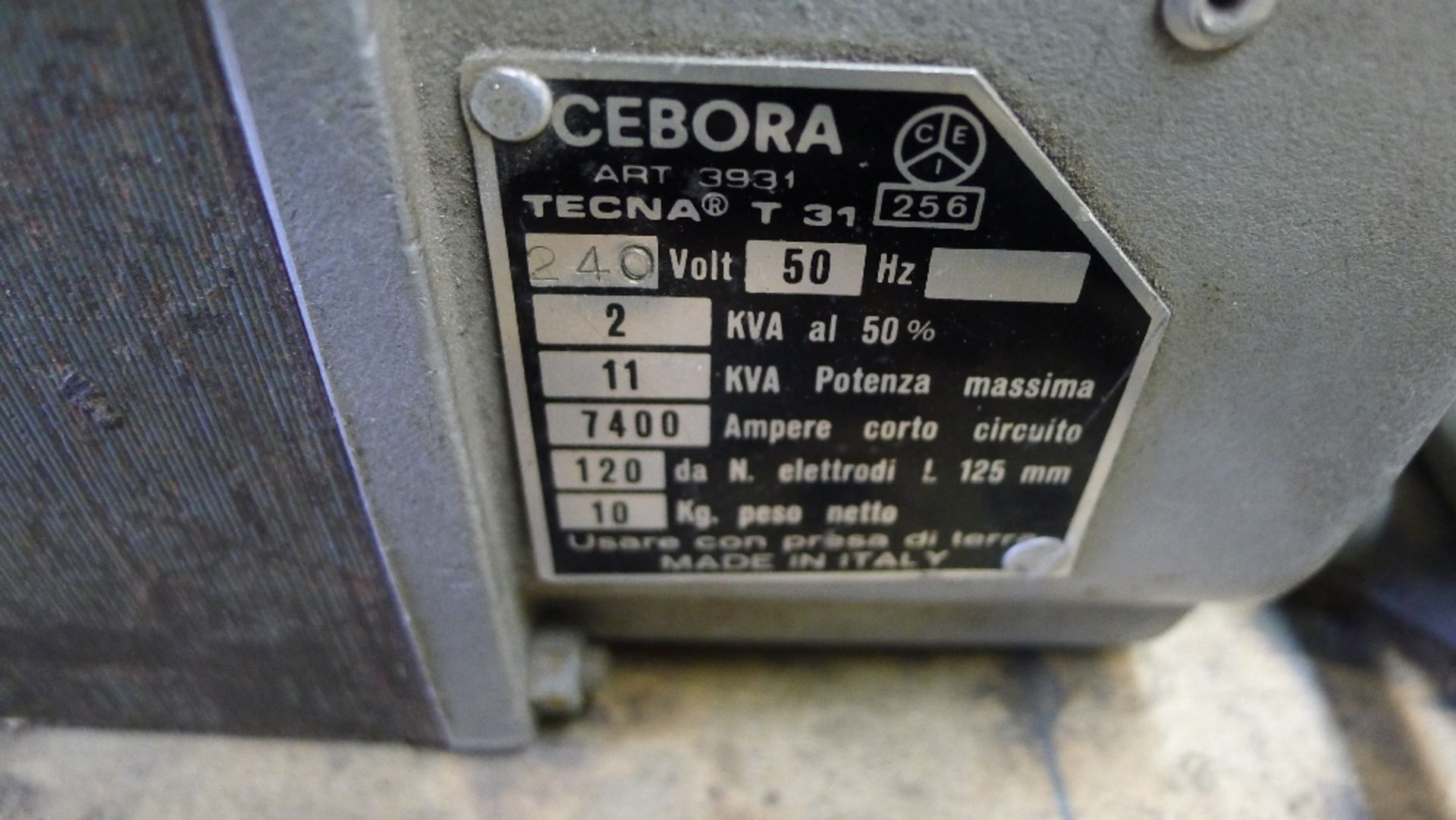 1 Cebora spot welder type Tecna T31, 240v and 1 marking tool - Image 2 of 3
