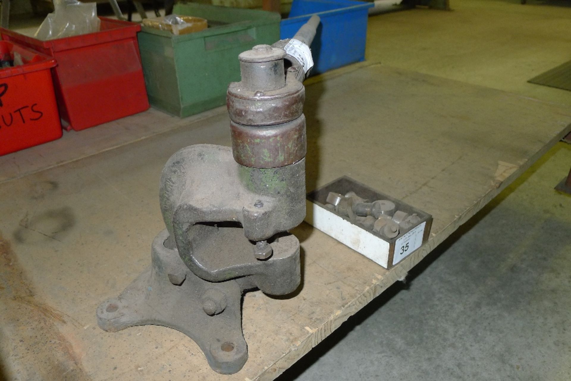 1 bench top toggle press with a quantity of various accessories - Image 2 of 3