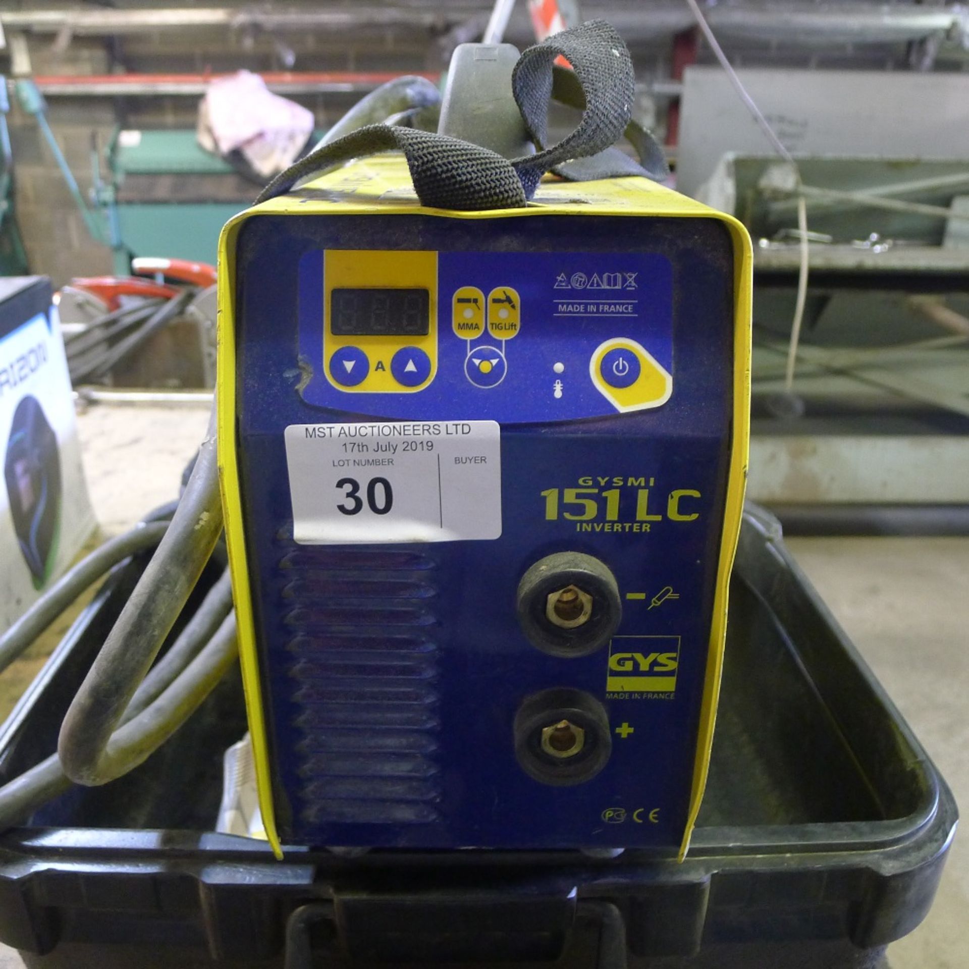 1 inverter welder by Gysmi type 151 LC, 110v with plastic carry case – leads are included and are - Image 2 of 4