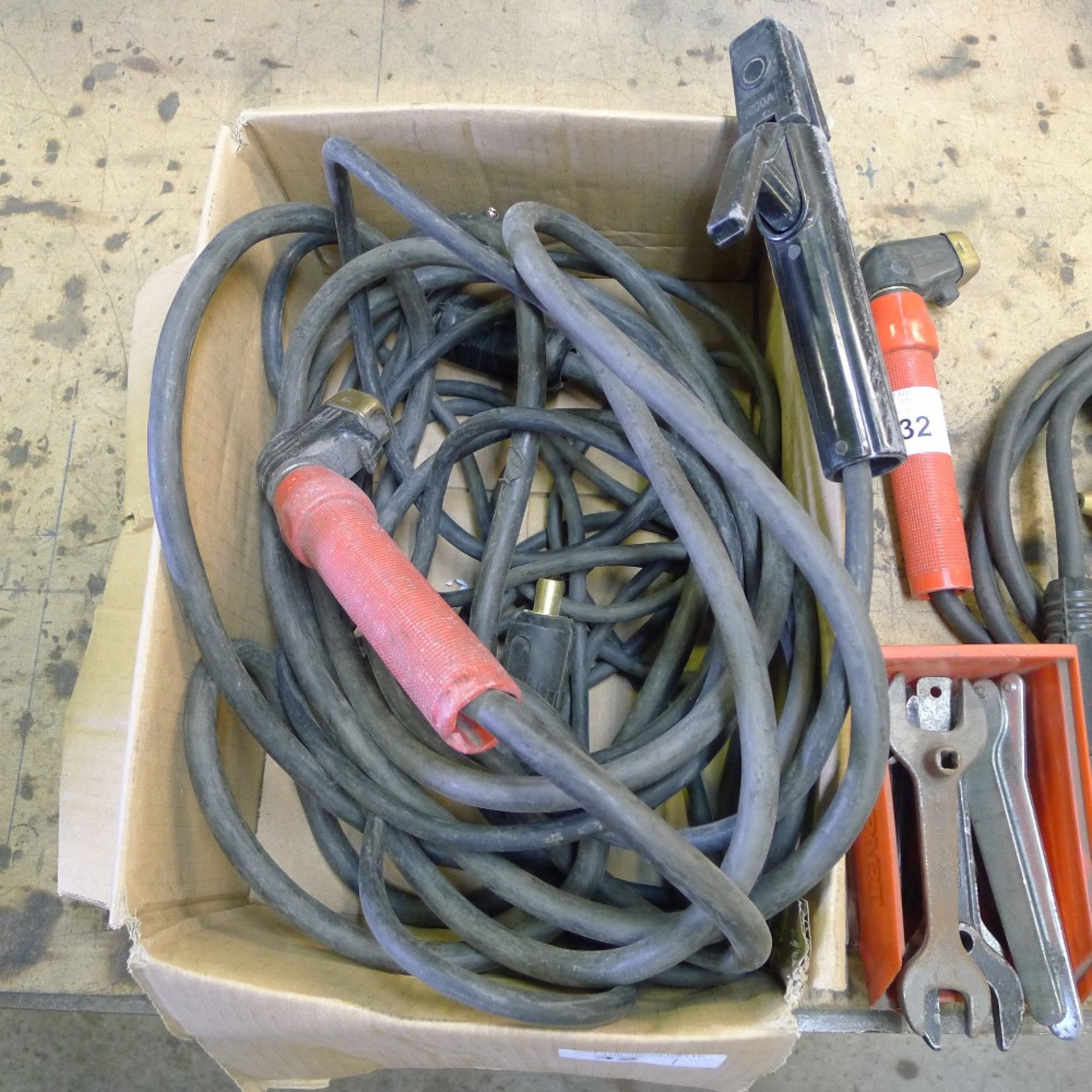 A quantity of various welding leads, holders and a gauge - Image 2 of 3