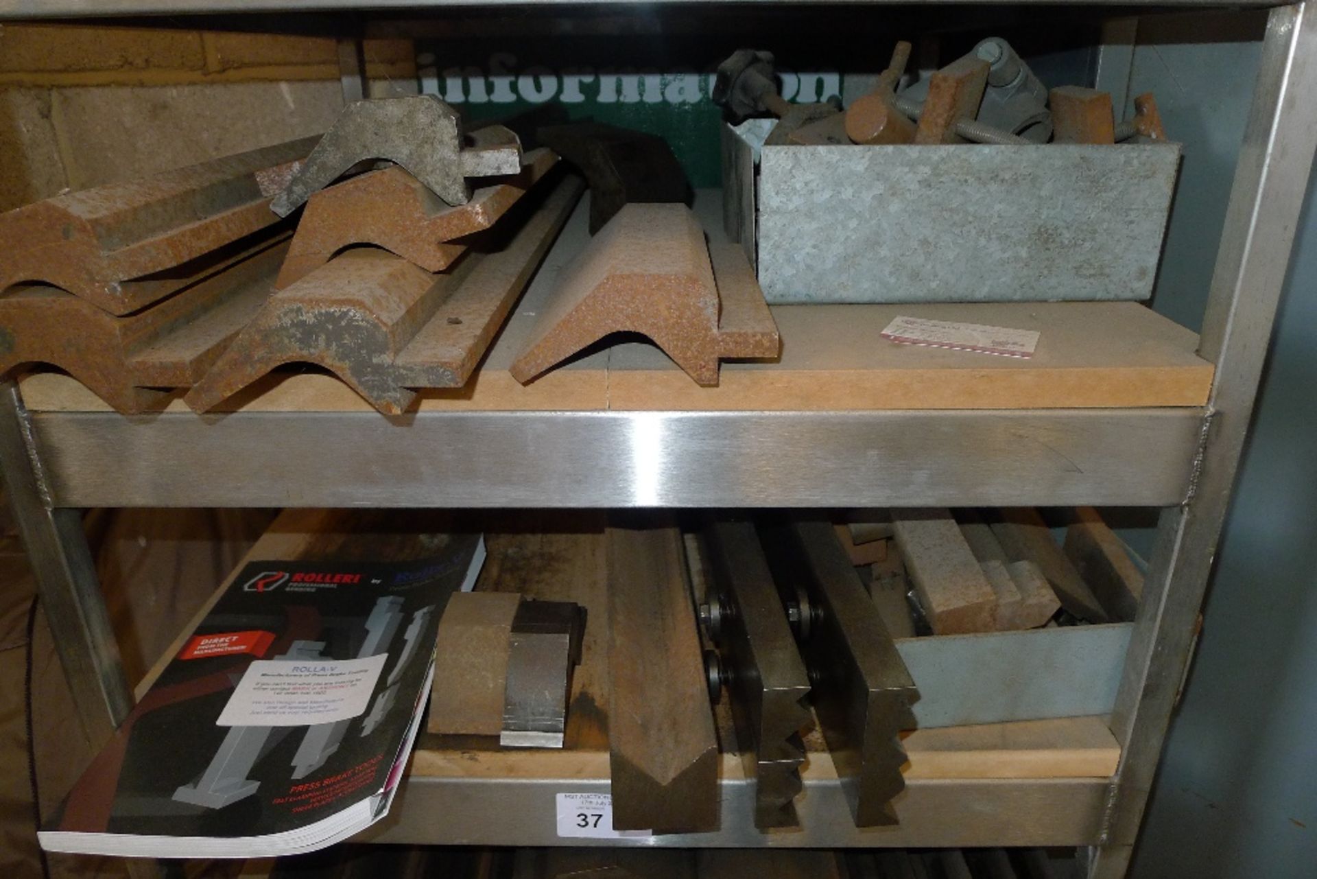 1 rack containing a quantity of various press brake tooling – rack is included - Image 3 of 5