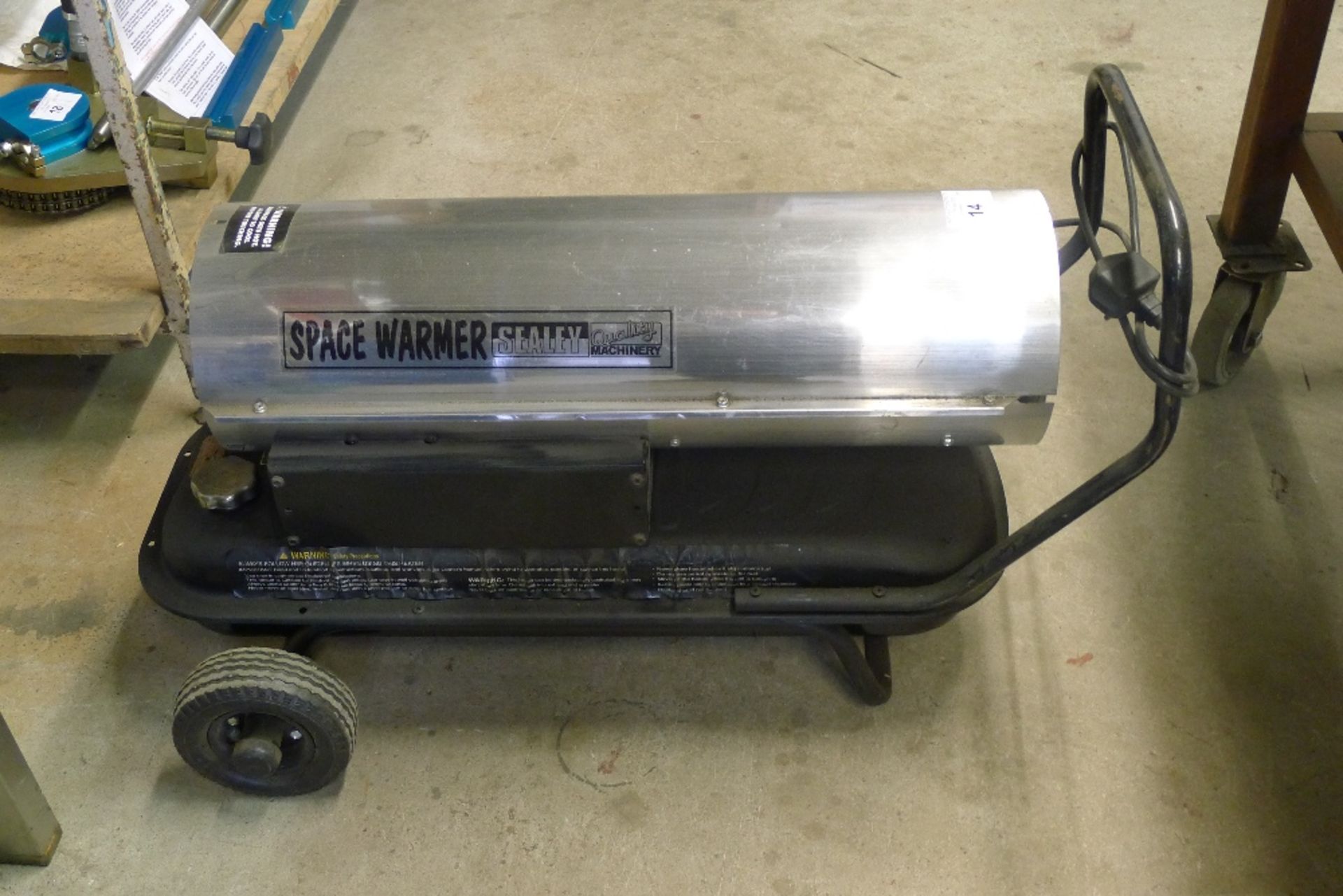 1 space heater by Sealey type AB7081SS, 240v, paraffin / kerosene / diesel - Image 3 of 3