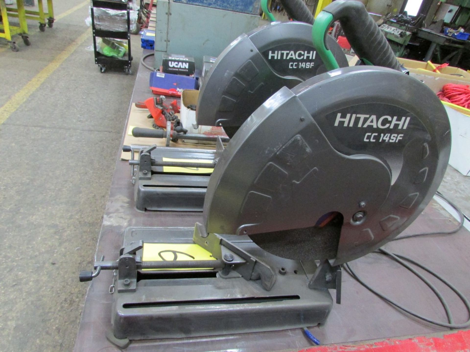 Hitachi CC14SF, 14'' abrasive chop saw, 110V - Image 2 of 2