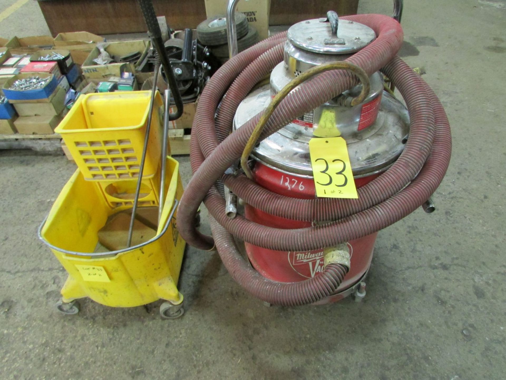 Milwaukee HD shop vac and mop bucket