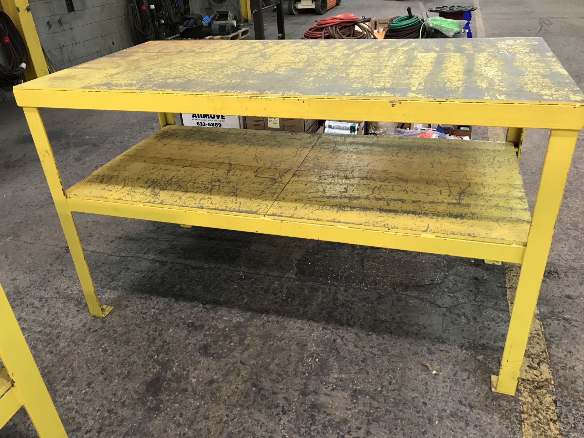 Three steel work tables, 36'' x 72'' x 42''H - Image 5 of 5