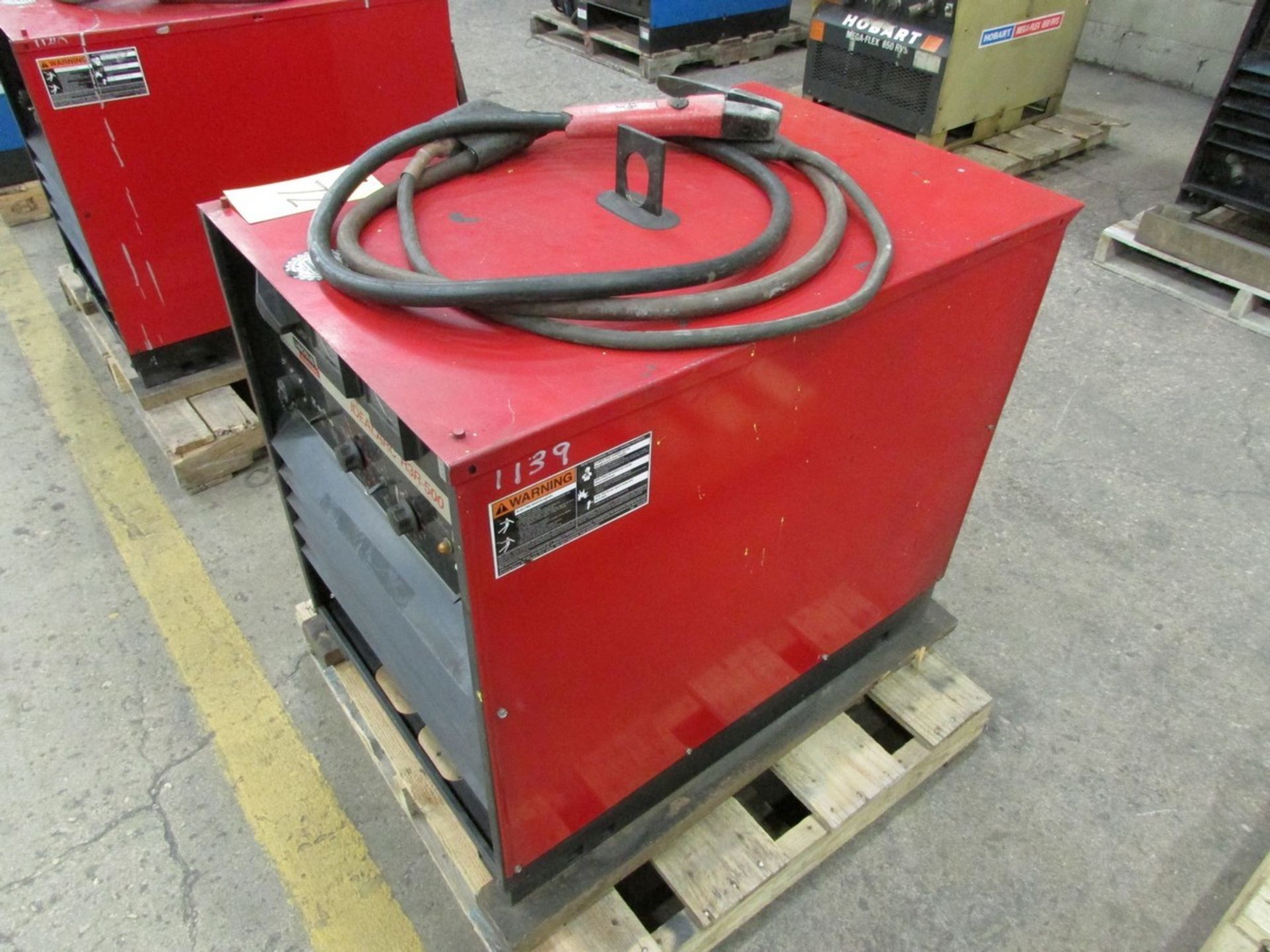 Lincoln Electric IdealArc R3R-500 welder s/n U1000300264 c/w ground cable - Image 3 of 4