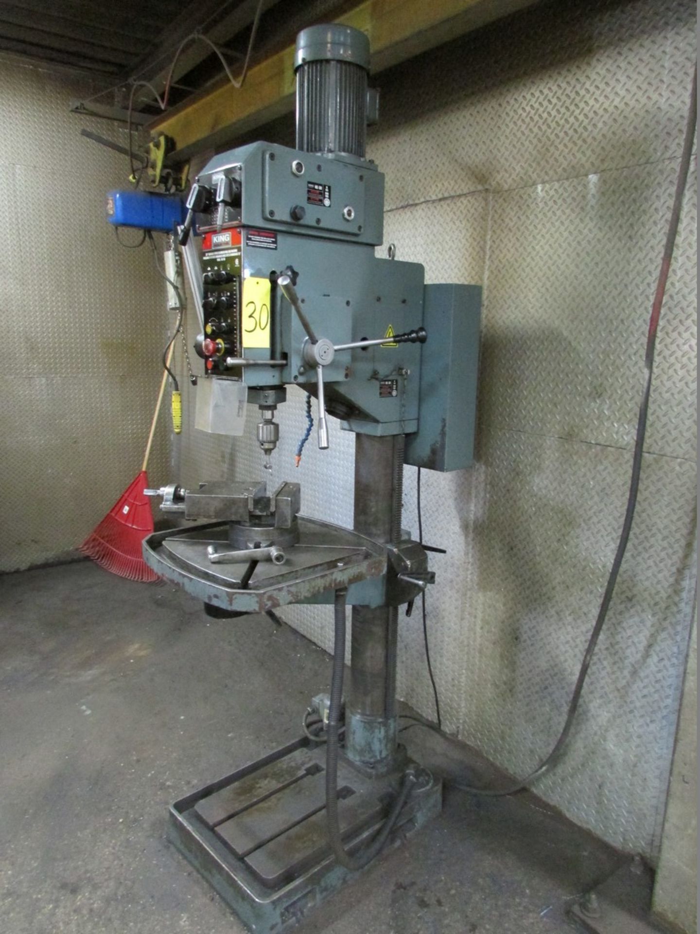 King KC-50 gear head 28'' drill press w/ 22'' x 22'' table, 7'' spindle stroke, 7'' vise, 575V/60/3 - Image 2 of 4