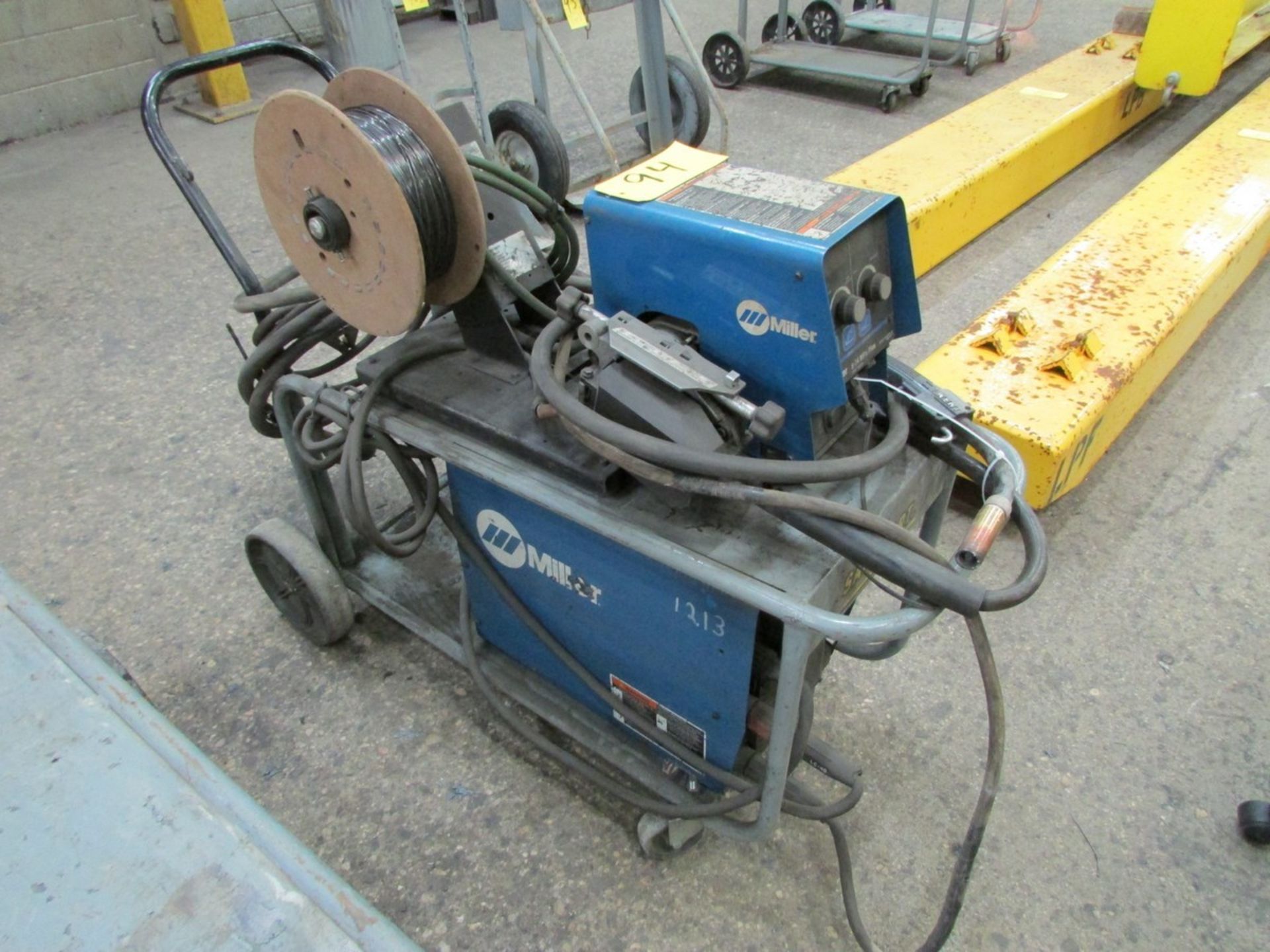 Miller Invision 352 MPA welder, s/n MB52041GA c/w Miller S-74 MP-Plus wire feed, welding gun and - Image 2 of 5