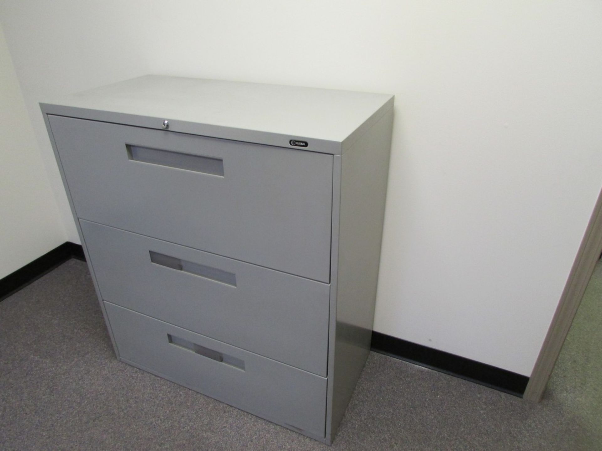 Contents of office includes, OKI printer, 2 filing cabinets, and 2 matching cupboards - Image 5 of 5