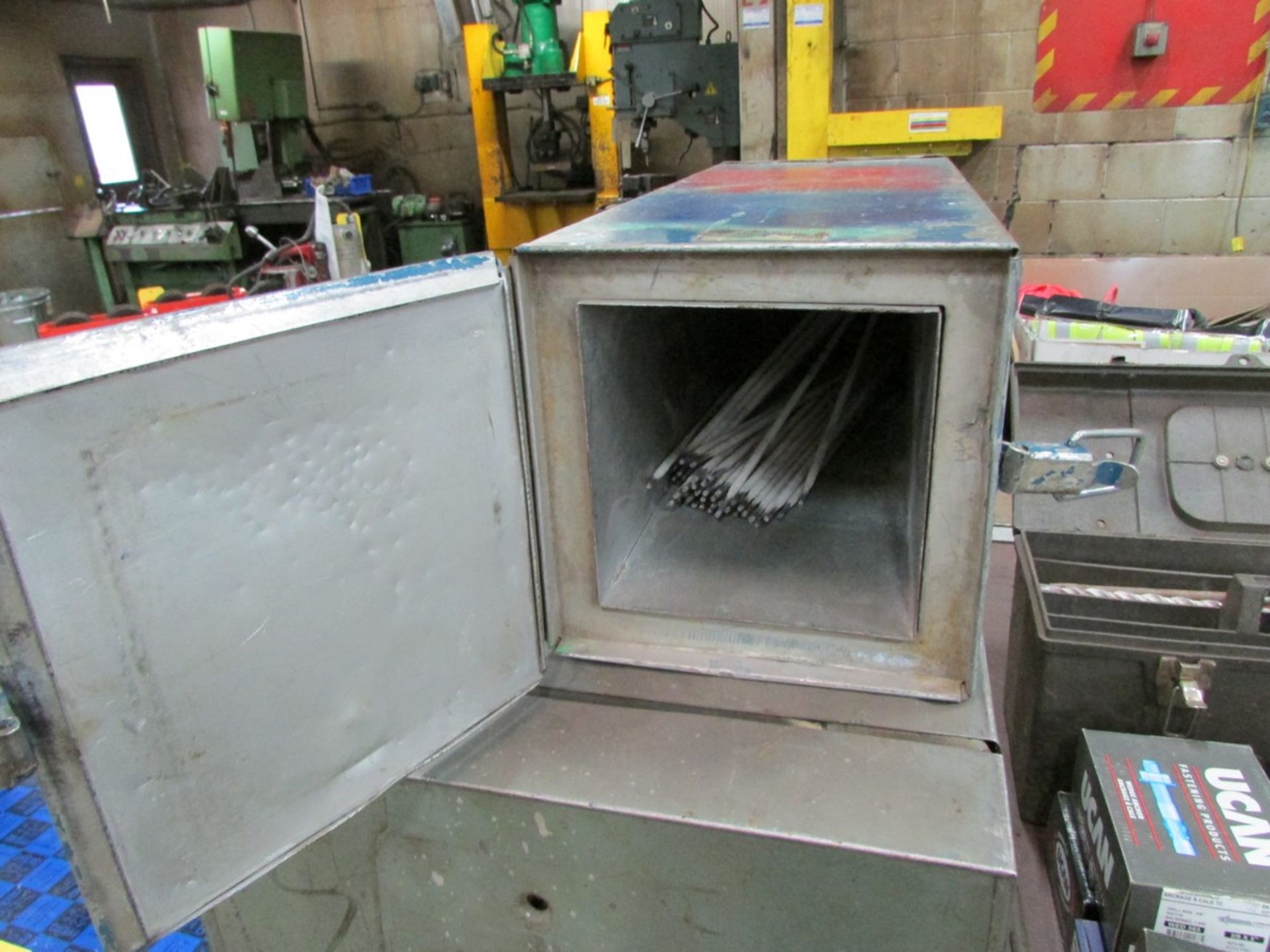 Gullco Rod Oven w/ Henkel portable rod dryer and small qty. of welding rods - Image 2 of 3