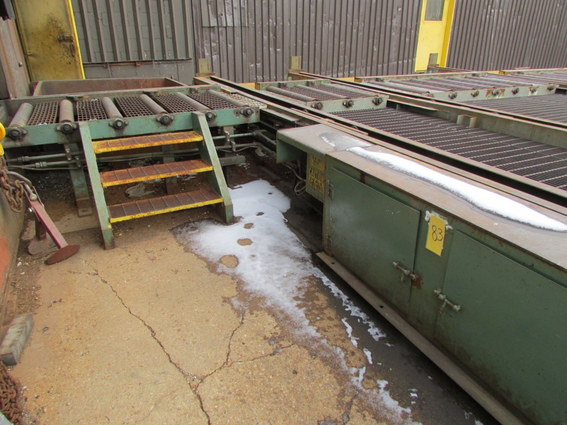 Shopbuilt Drill Line Power Conveyor w/42'' x 60' Infeed & 42'' x 60' Outfeed (with cross-slides) ( - Image 6 of 6